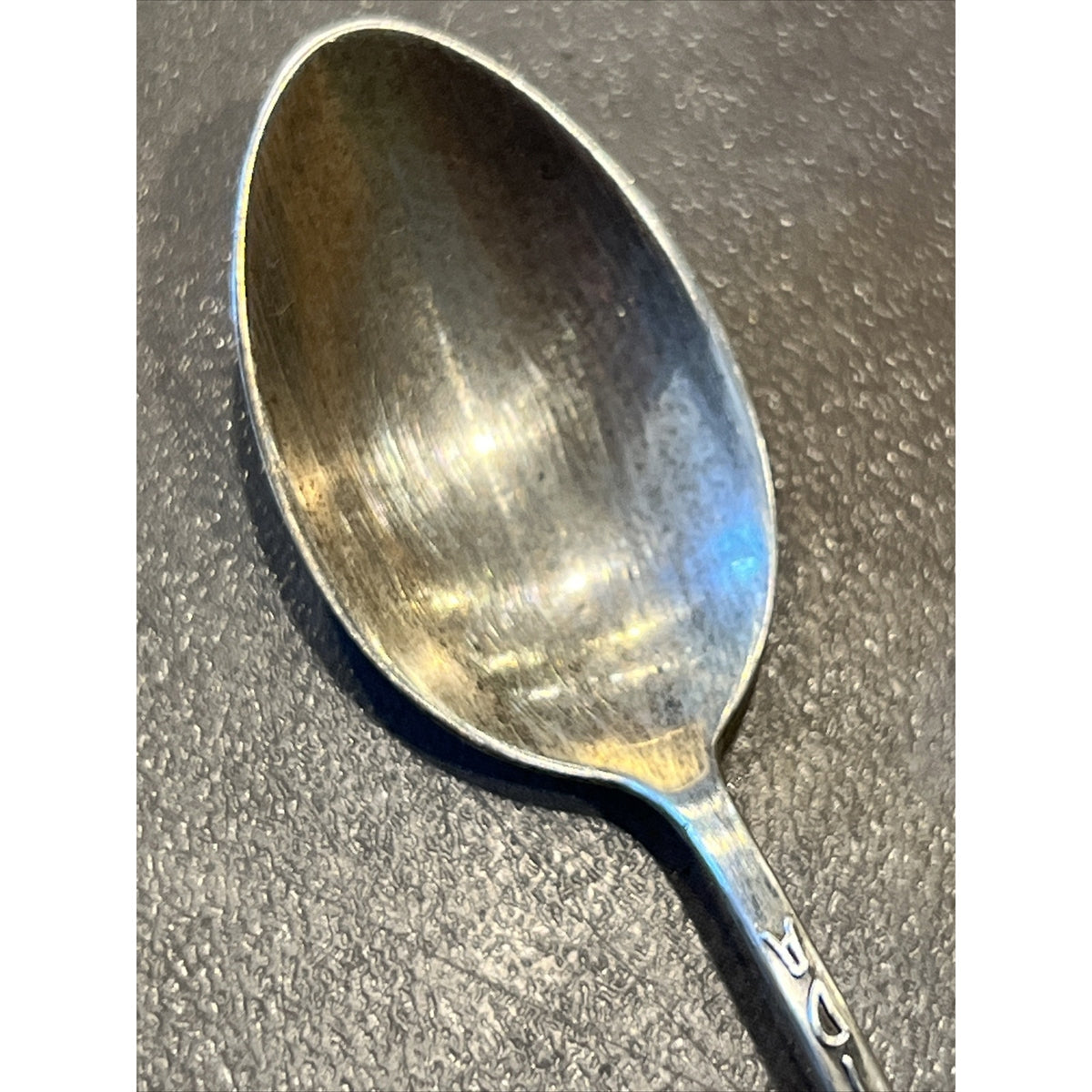 Old Bates Klinke Sterling Silver Souvenir Spoon Florida Palm Trees