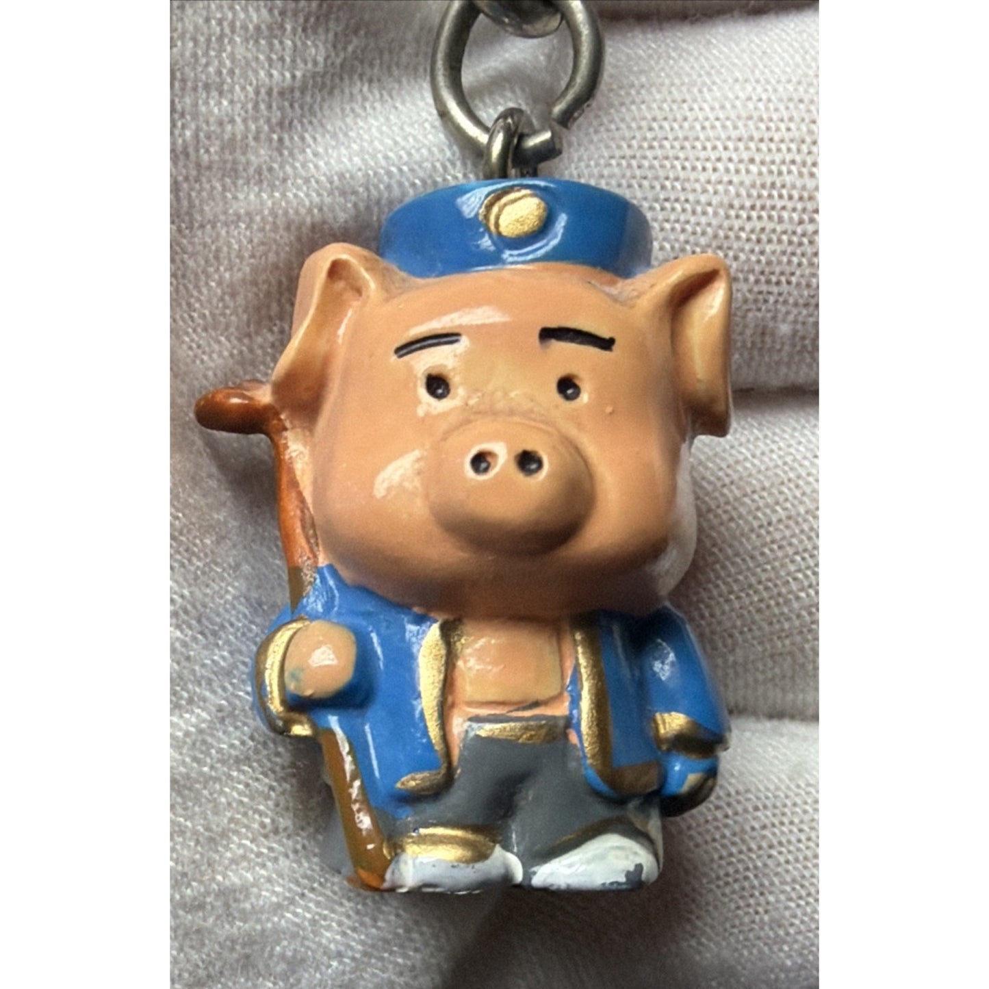 Vintage Lot of 5 Japanese Asian Folklore Keychains Anime Figurines As Is