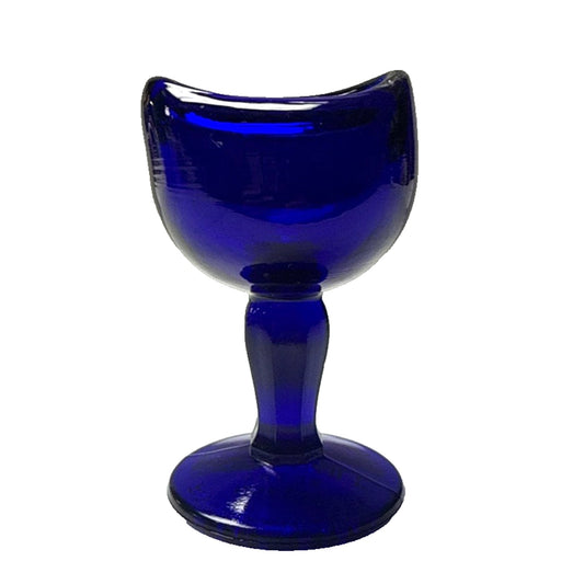 Antique John Bull Cobalt Blue Trademark 1917 Pinched Eye Wash Cup