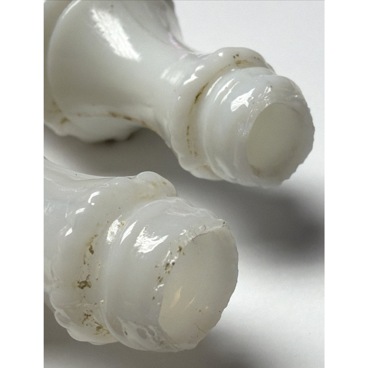 EAPG Eagle Glass Co No 46 Fleur de Lis Shakers Painted As Is