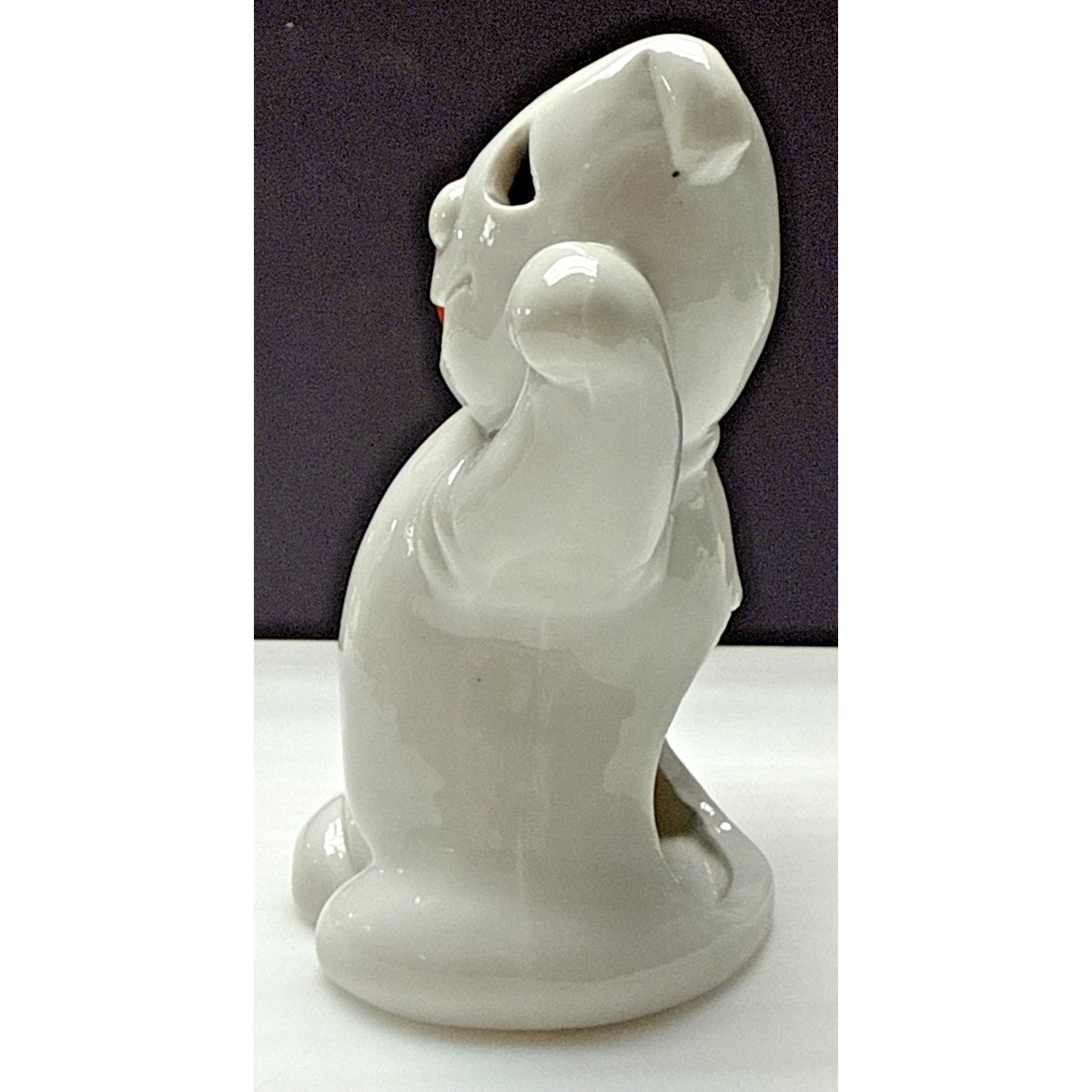 Vtg Midwest Cannon Falls Halloween Ceramic Ghost Pumpkin Candle Holder Luminary