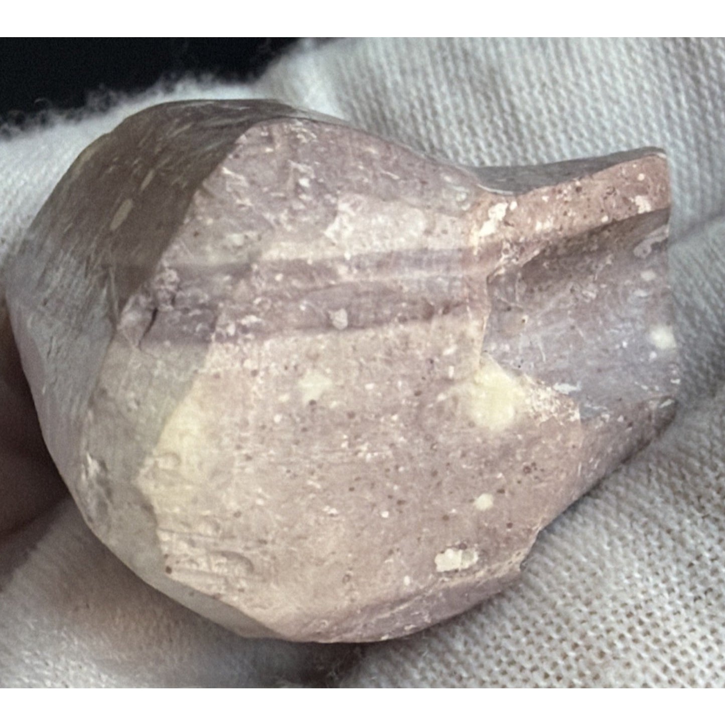 Old Native American Stone Carved Elbow Pipe L Shape Fragment Read