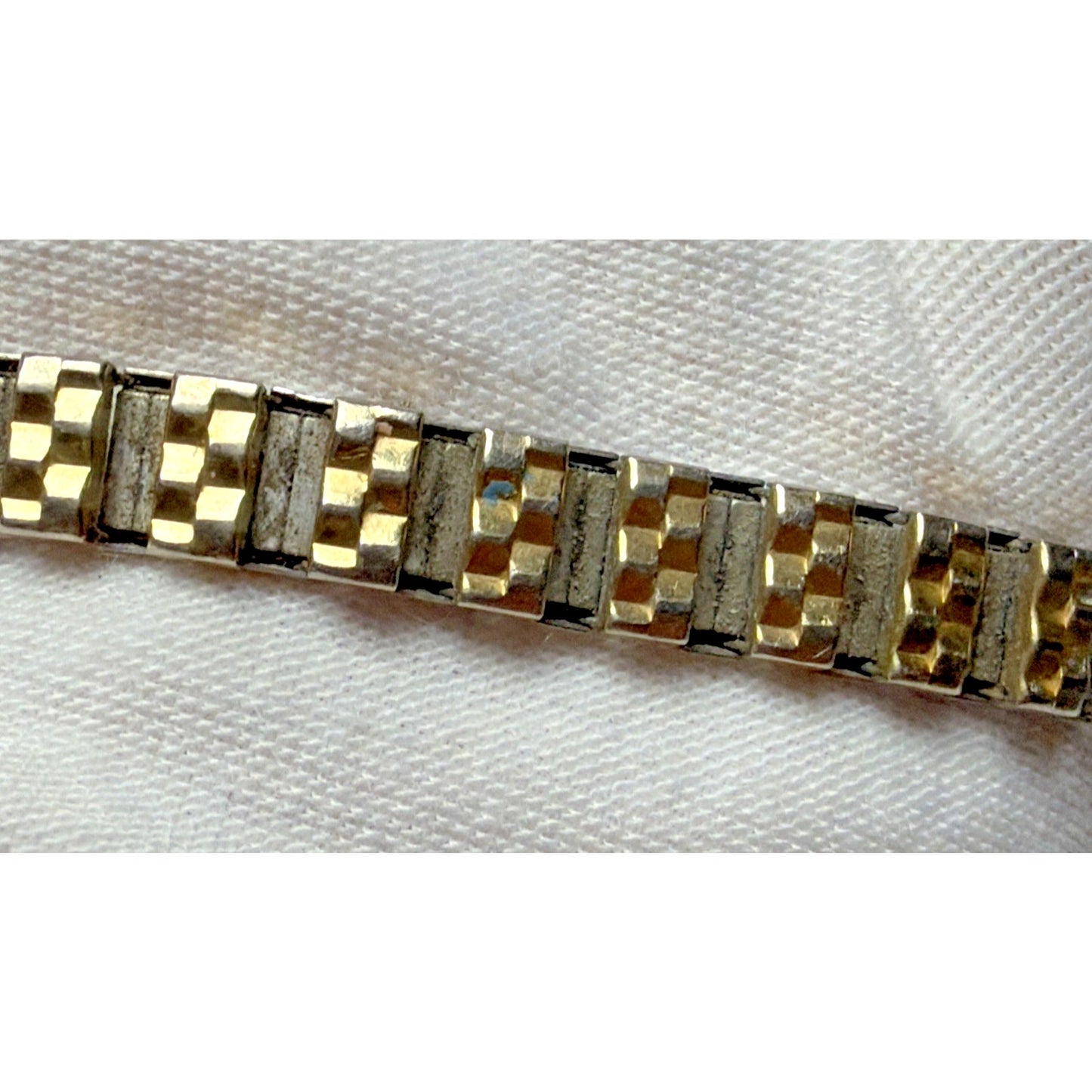 Old S&W Hamilton 14k Gold Filled 17 Jewel Wrist Watch Speidel Stretch Band As Is