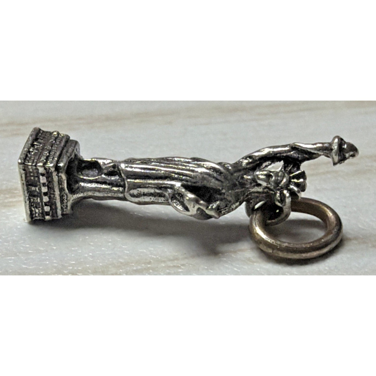 Vintage 925 Sterling Silver Statue of Liberty Charm Pendant NYC Souvenir