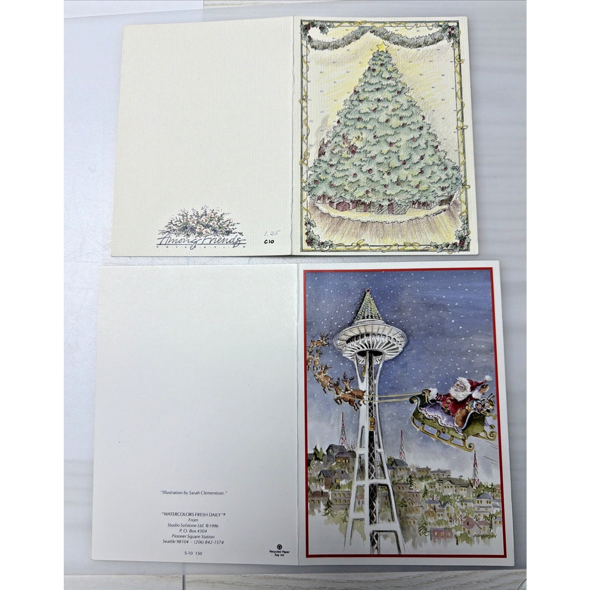 Vtg Lot of 10 Christmas Cards Sunshine Century Toole Zoo Gore Clementson Loxton