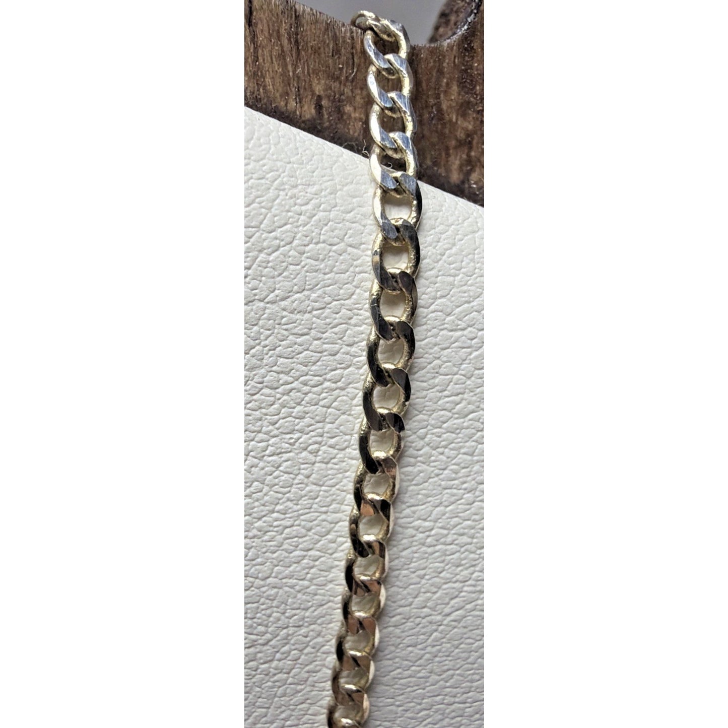 Vintage Sterling Silver 925 Cuban Chain Link Necklace 22 in 3.88 gram