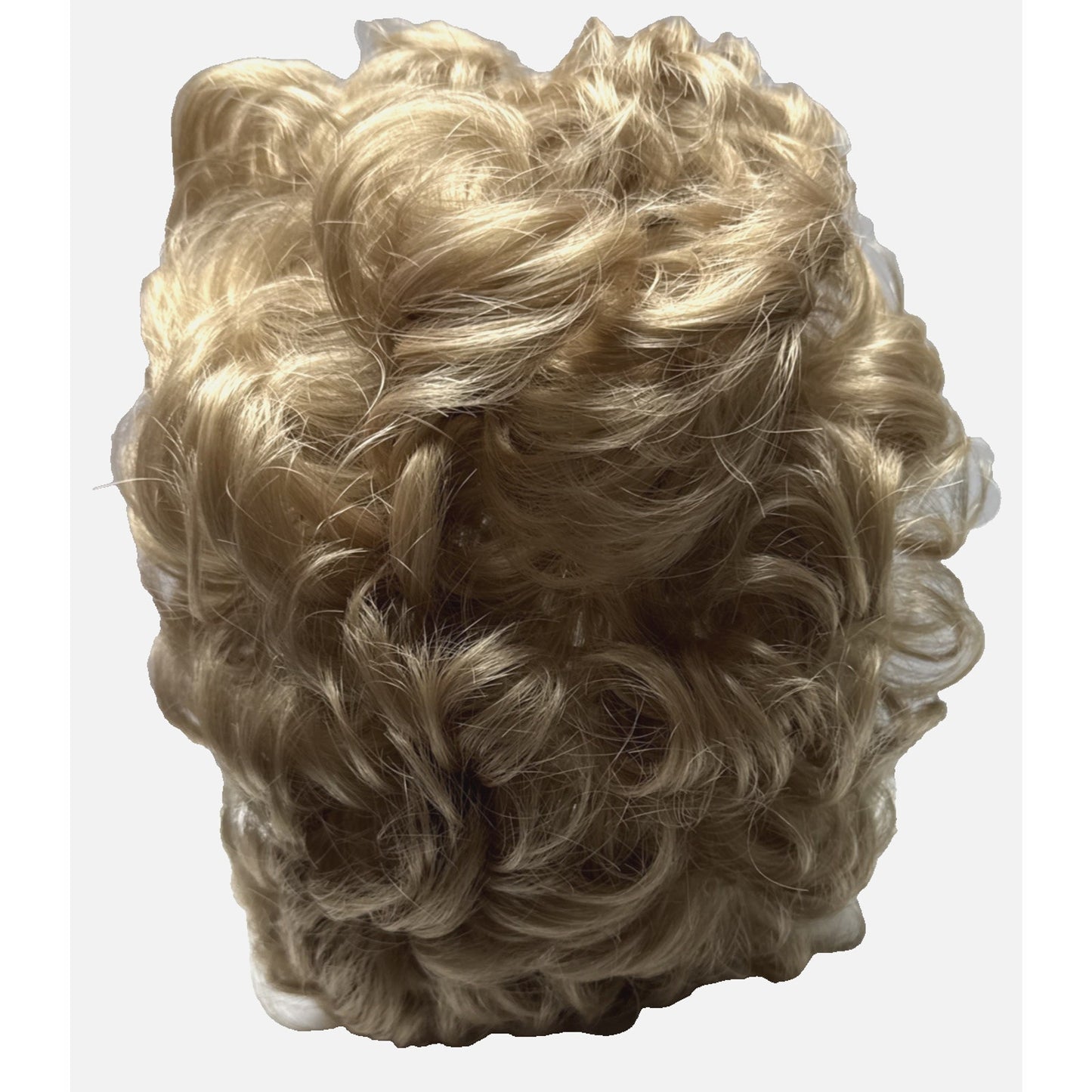 Vintage Arlene Dahl Short Ash Blonde Wig Hair Piece Curls Original Box As-Is