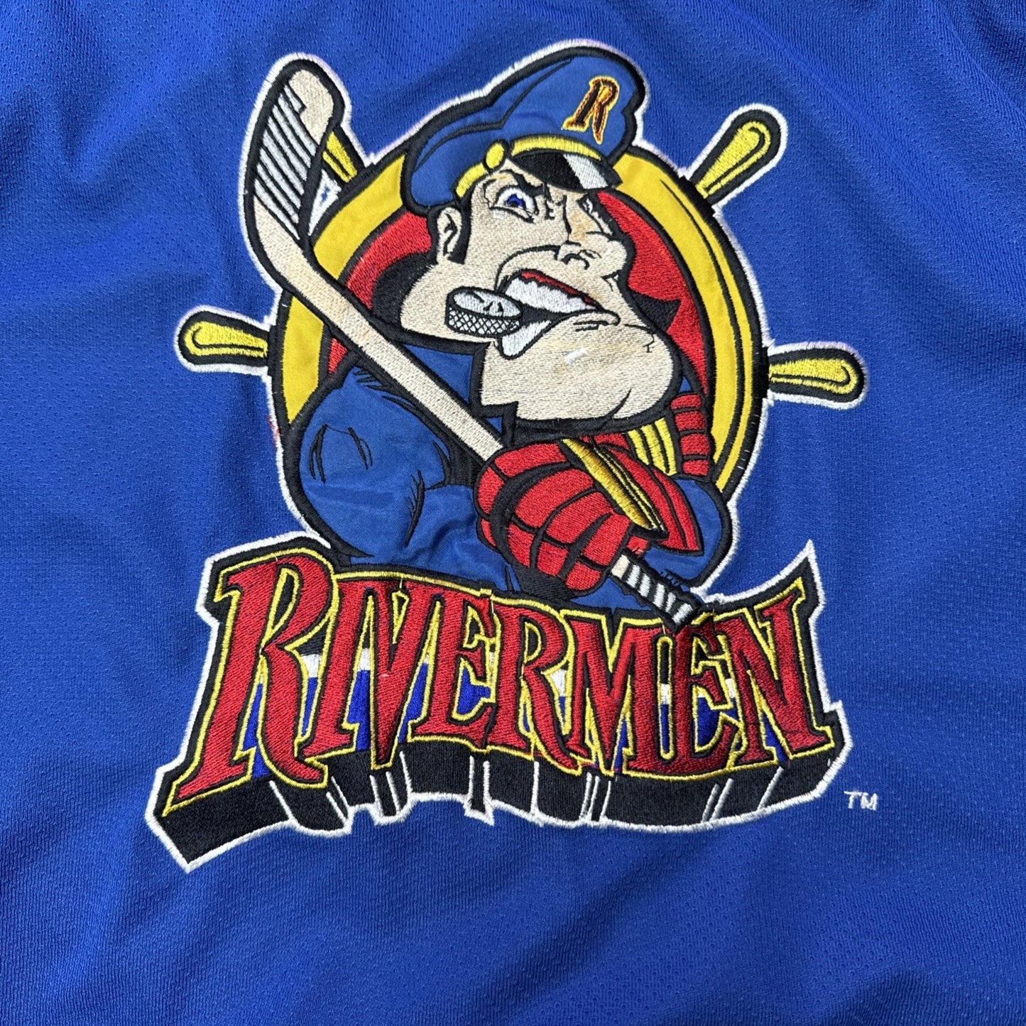 Vintage Starter IHL Peoria Rivermen Hockey Jersey Mens XXL As-Is