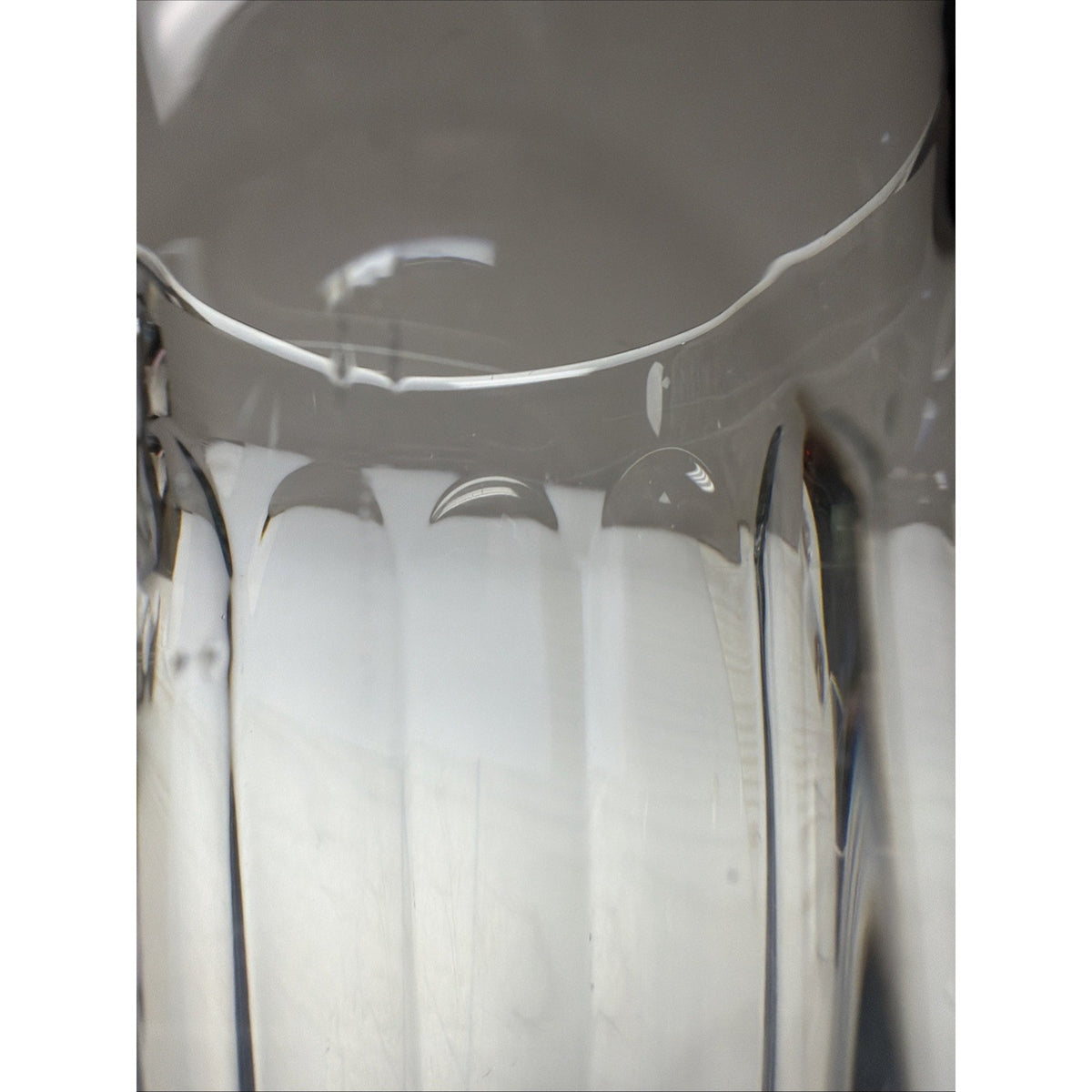 EAPG Heisey Glass Colonial Panel Clear Straw Jar #331 No Lid As Is