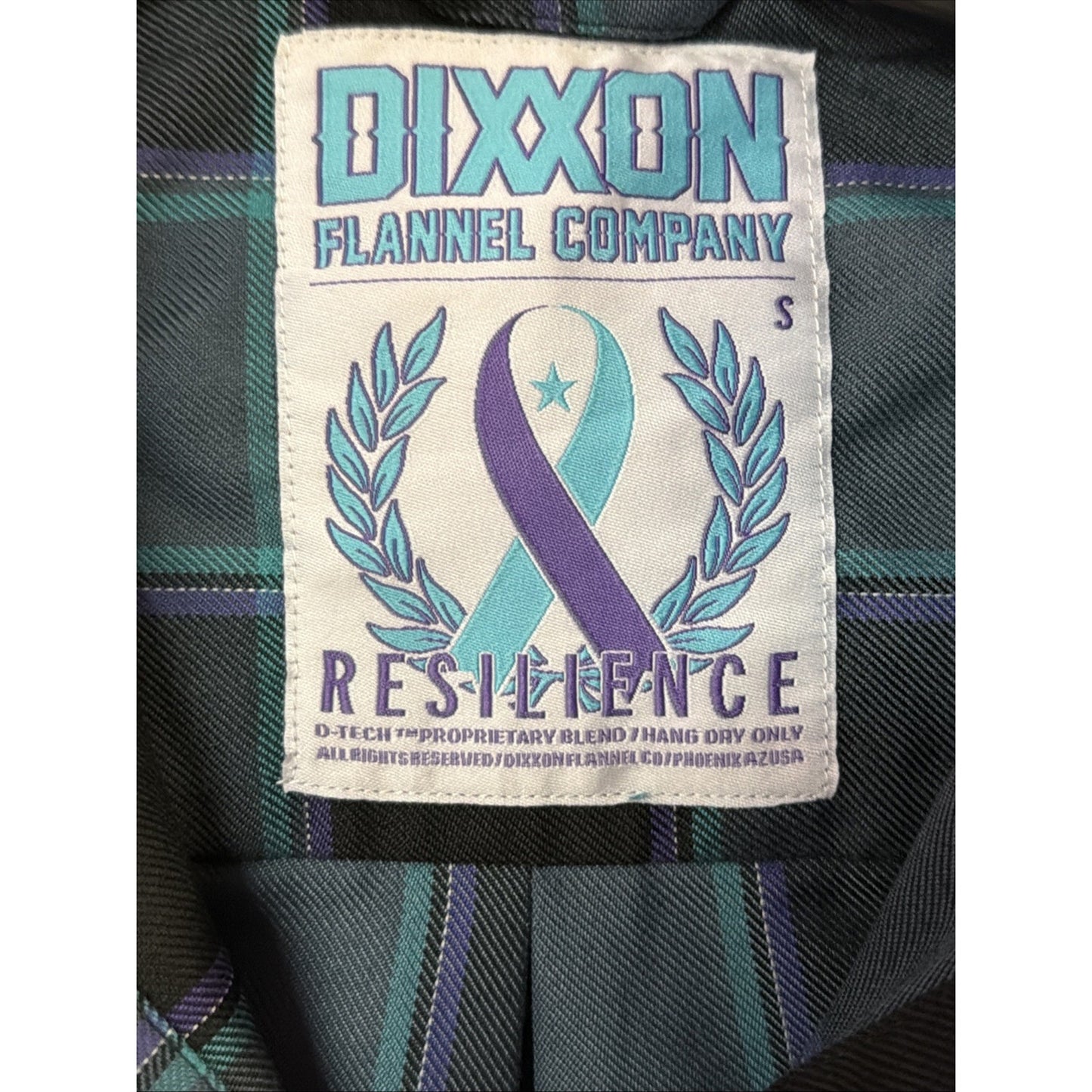 Dixxon Flannel Company Resilience Limited Ed New Women SM Plaid Blue Purple NEW