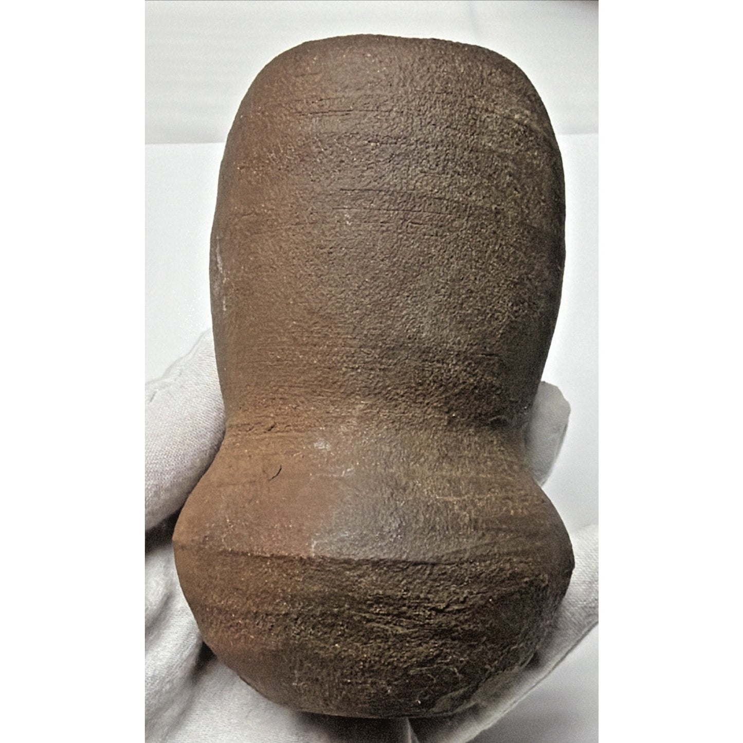 Old Japanese Bizen Pottery Earth Wood Fired Glazed Double Gourd Vase Read