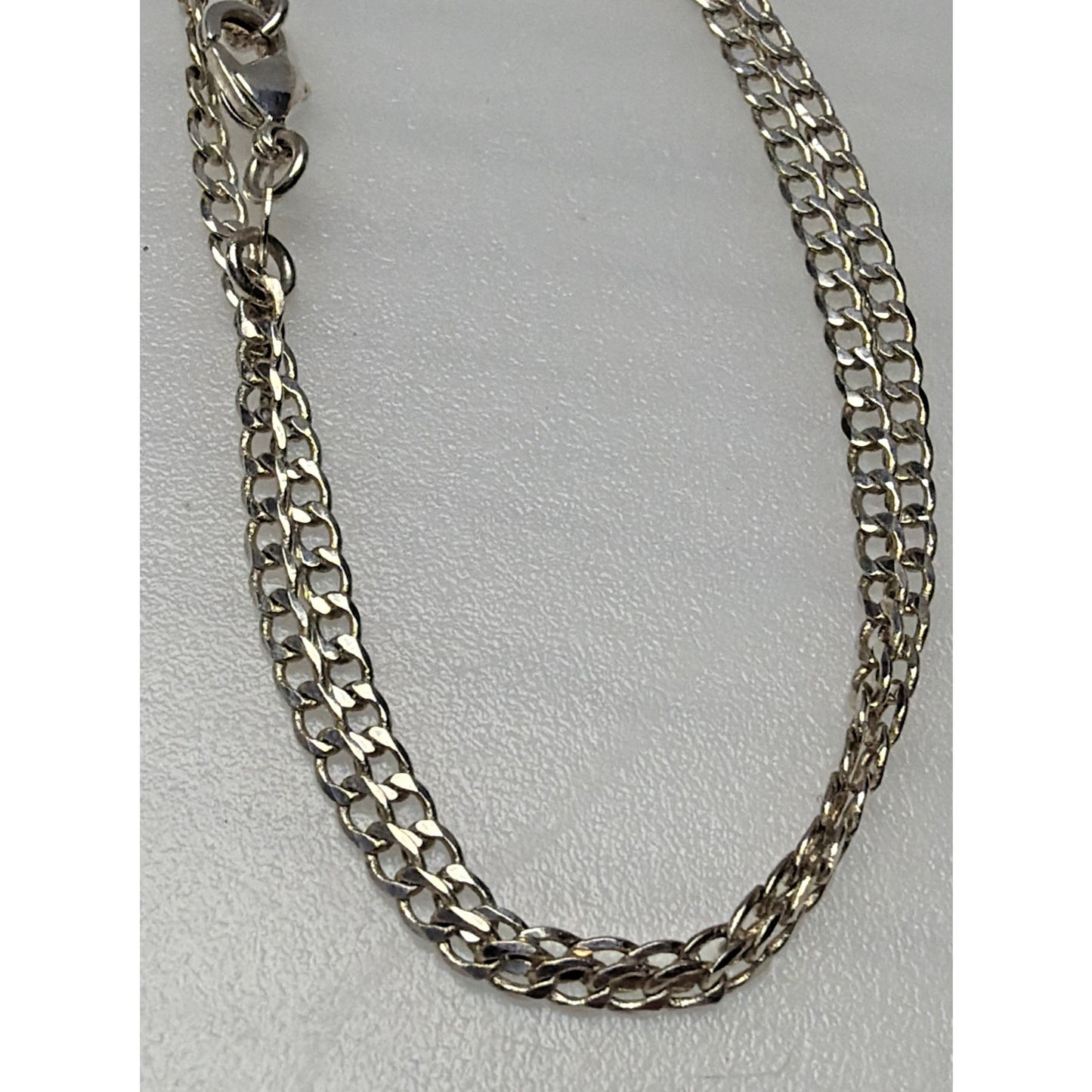 Vintage Sterling Silver 925 Cuban Chain Link Necklace 22 in 3.88 gram
