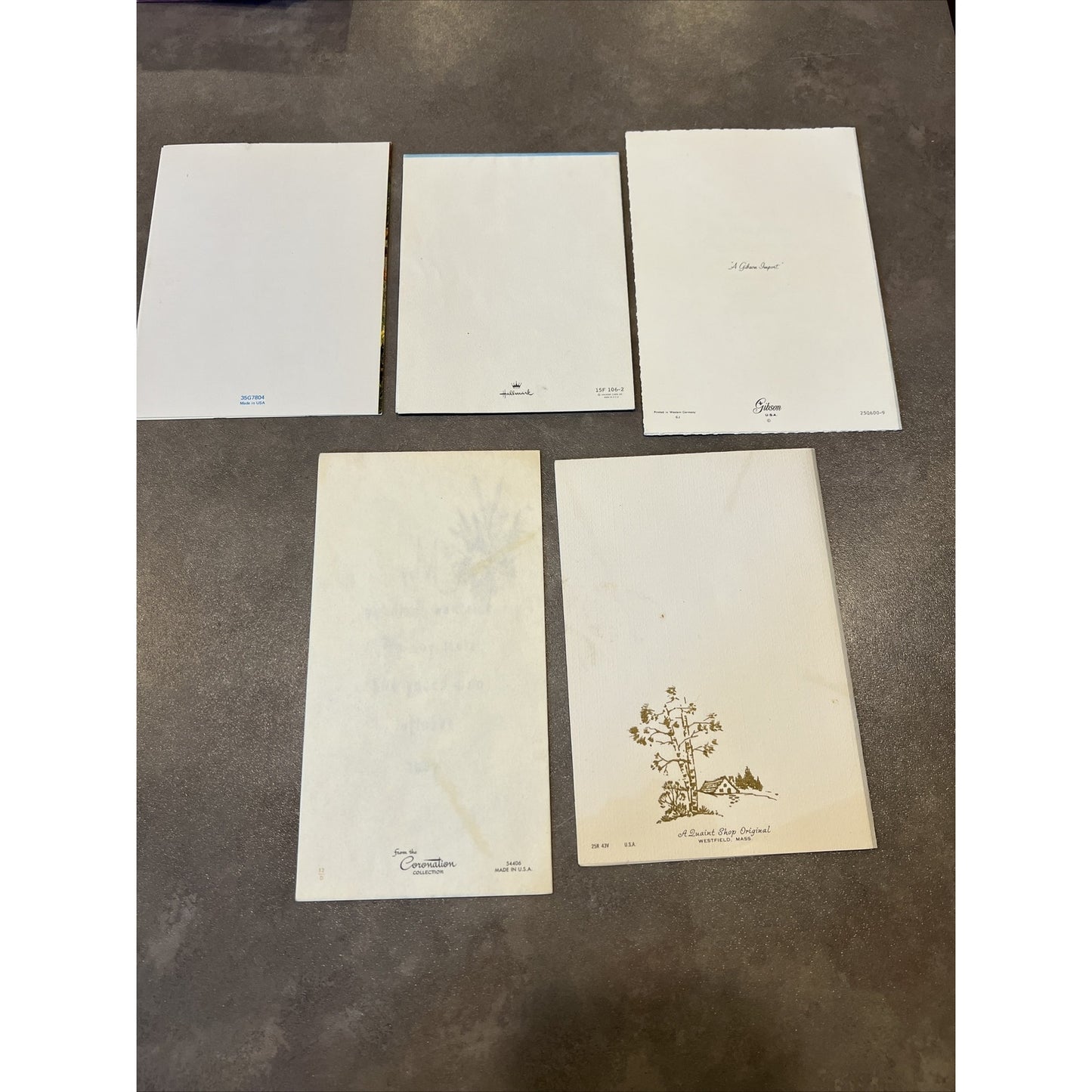 MCM Lot of 17 Assorted Cards Hallmark Quaint Shop Coronation Gibson Boxes As Is