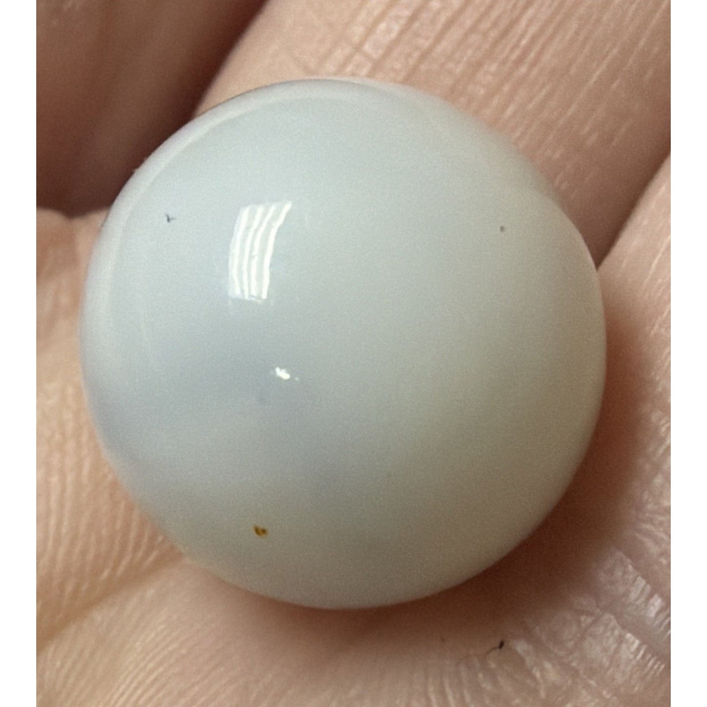 Old Christensen White Agate Marble As Is Read