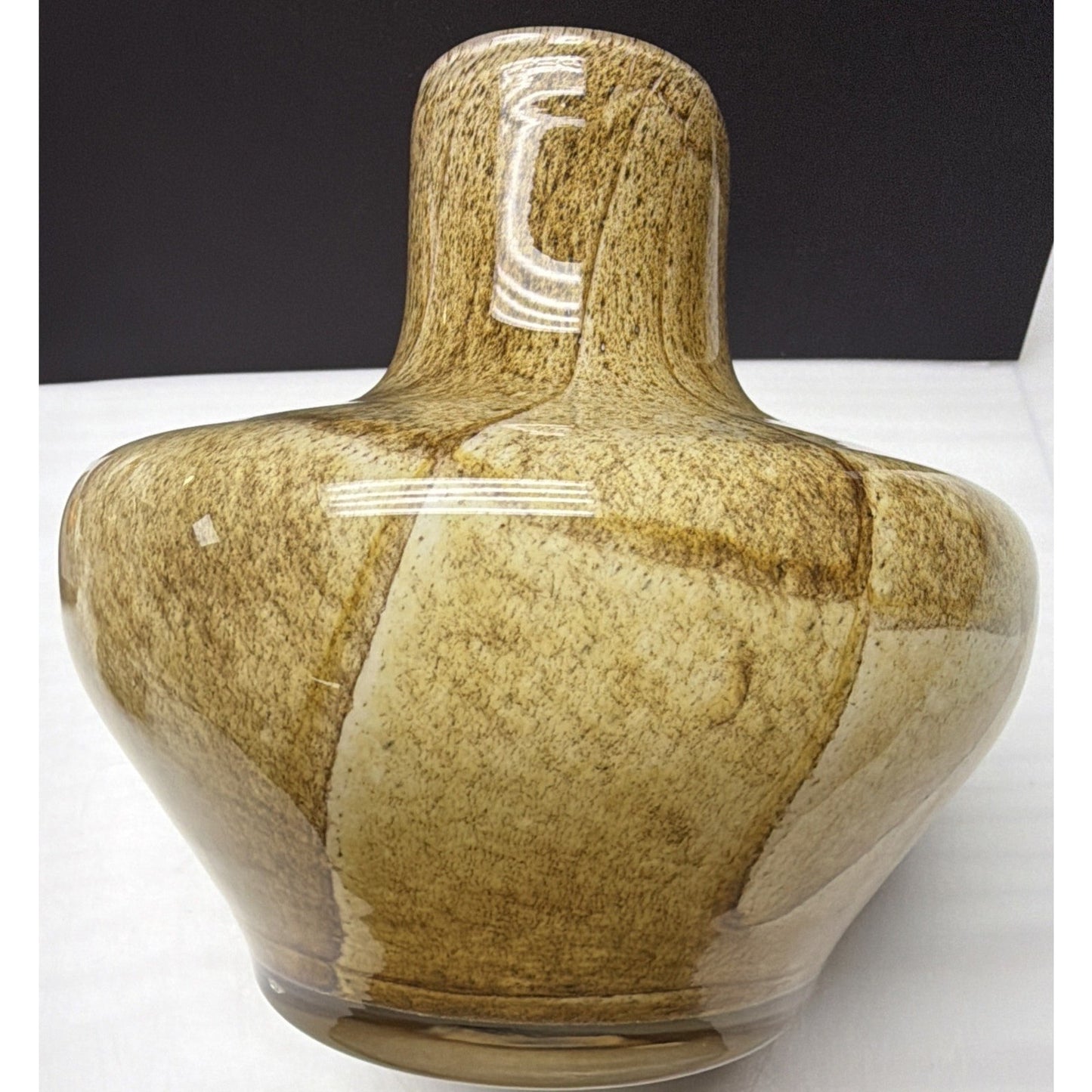 Fenton International Art Glass Sand Stone Vase 91023