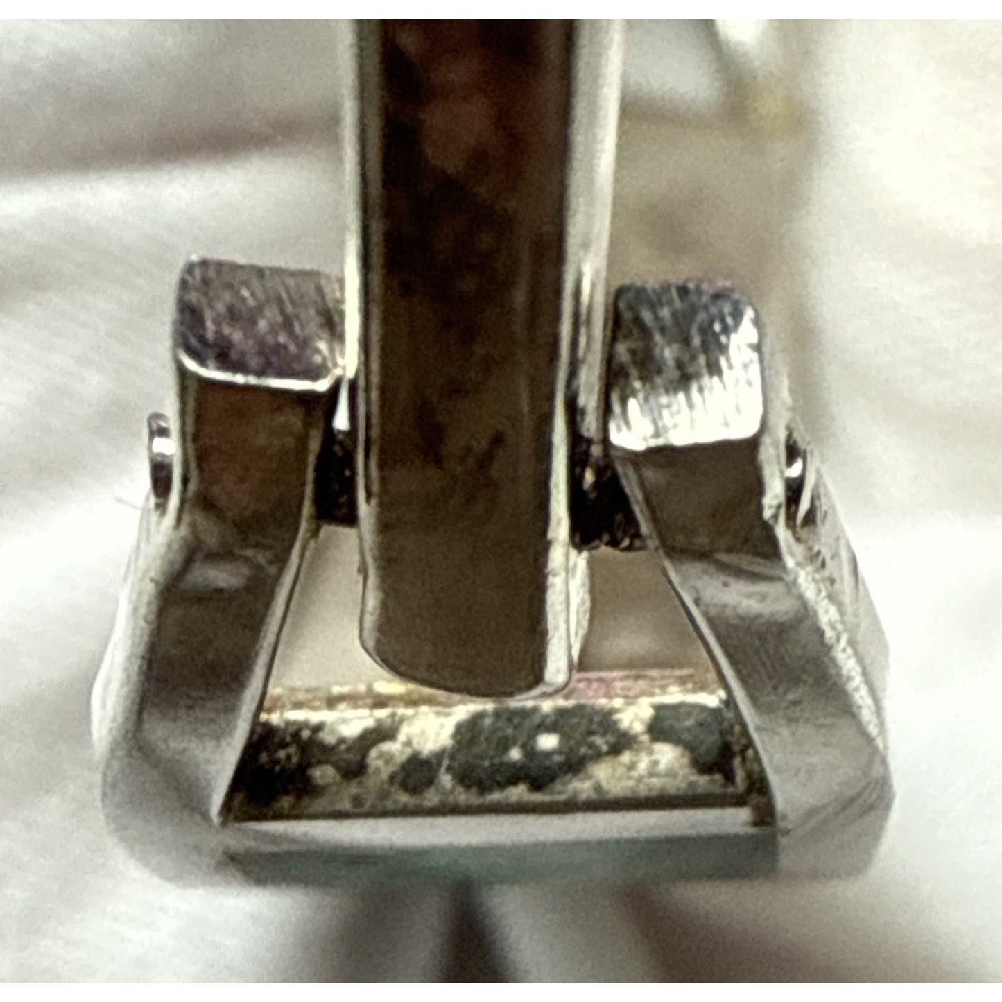 Vtg Taxco Mexico Inlaid Bracelet Snake Abalone Hinged Mother of Pearl Onyx Lapis