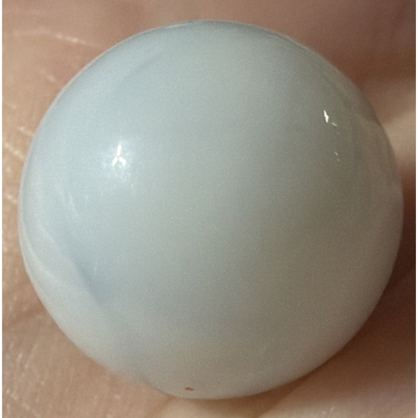 Old Christensen White Agate Marble As Is Read