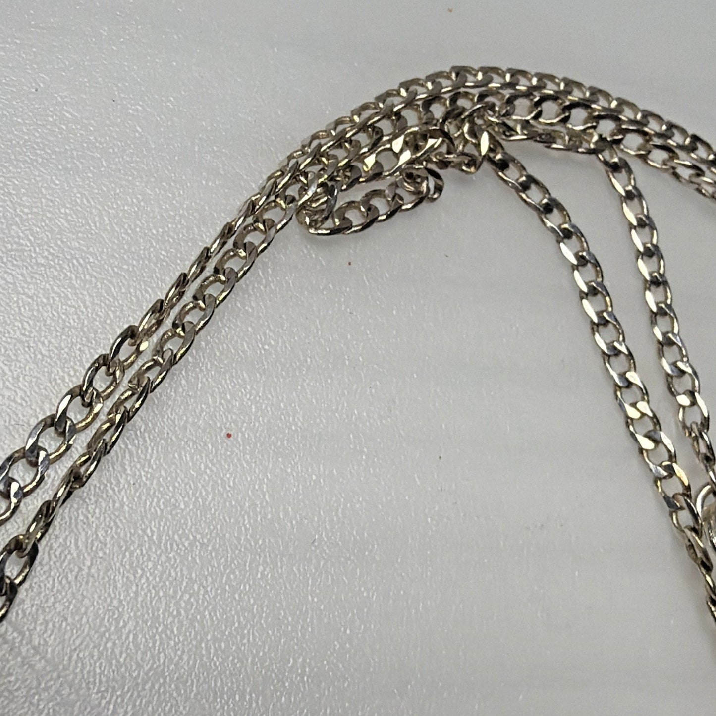 Vintage Sterling Silver 925 Cuban Chain Link Necklace 22 in 3.88 gram