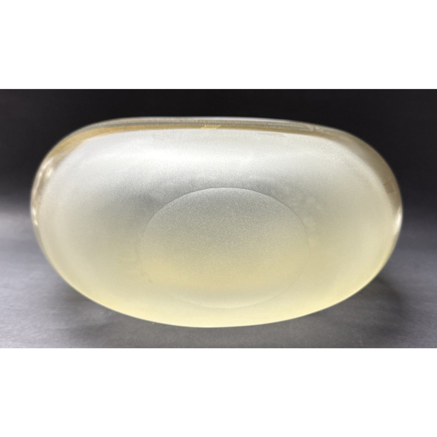 Murano Contemporary Rialto Acidato Gold Leaf Band Glass Vase Vessel Clear As-Is