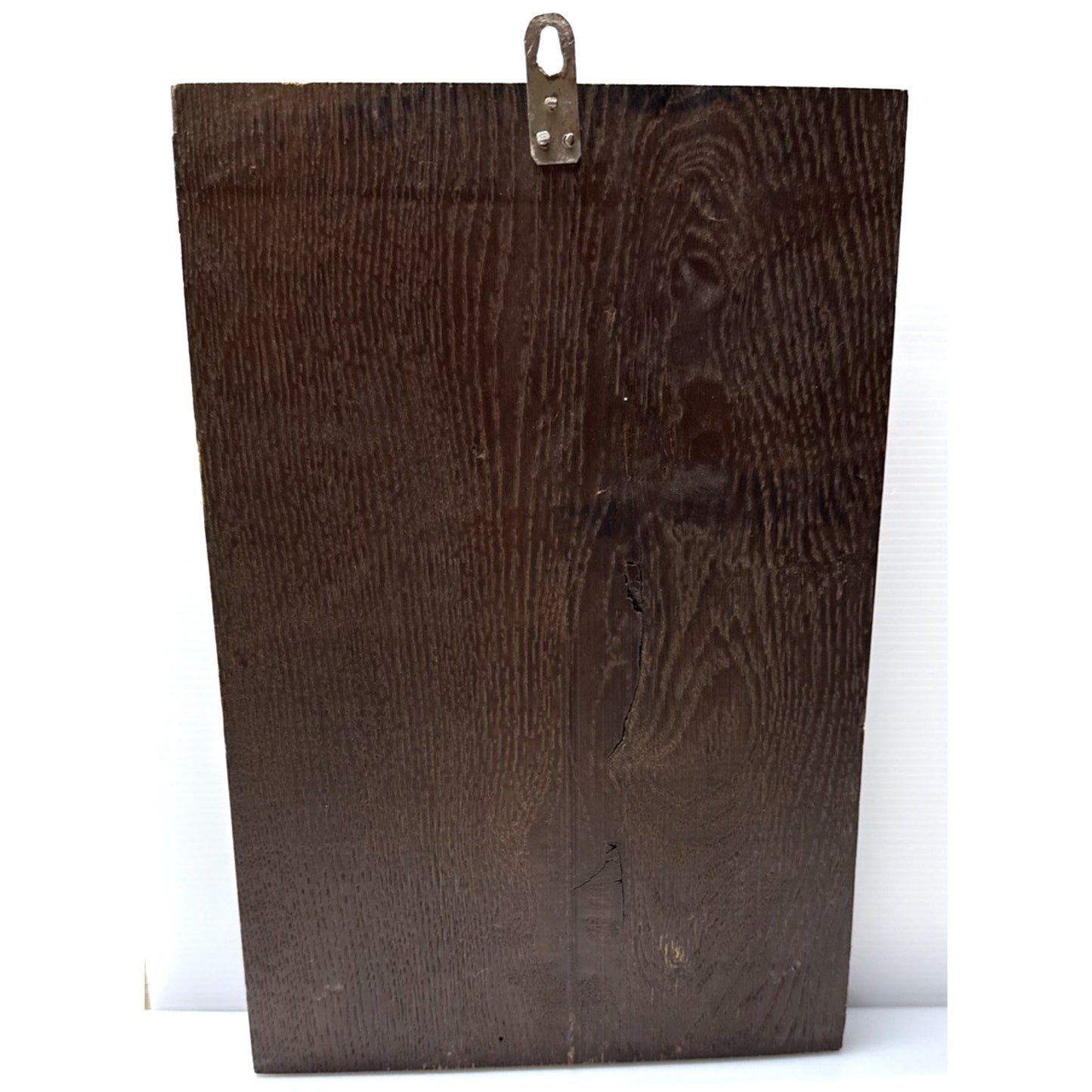 Vintage South Pacific Tribal Art Hand Carved Wood Plaque Mask Face As-Is