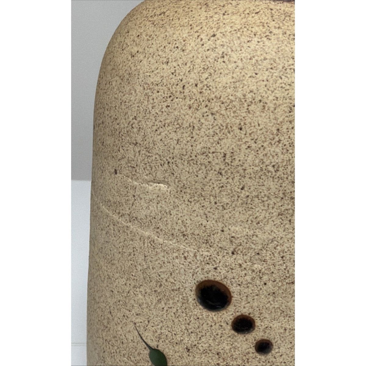 Vintage Tonala Folk Art Netzi Mexican Pottery Sandstone Vase Bird Flower Signed