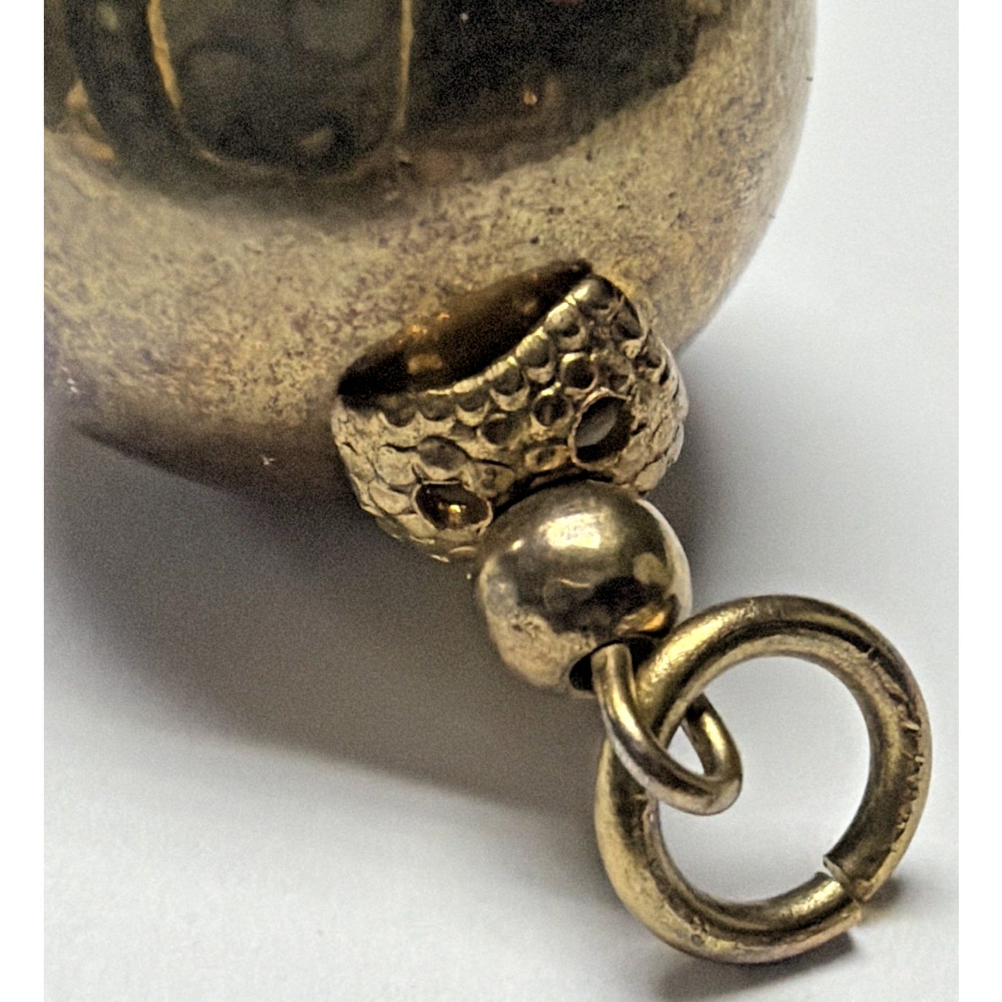 Vintage Baroque Style Pendant Ball Gold Tone Chain Tassel As Is