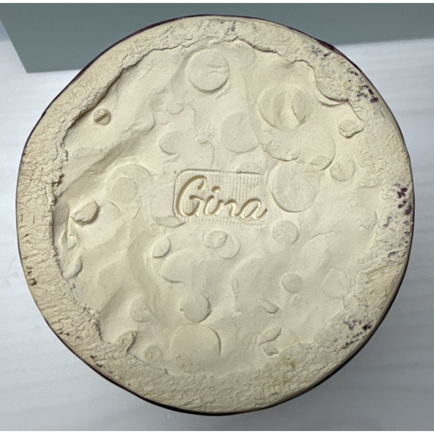 Studio Art Pottery Garlic Keeper Jar Canister Figural Lid Drip Glaze Signed