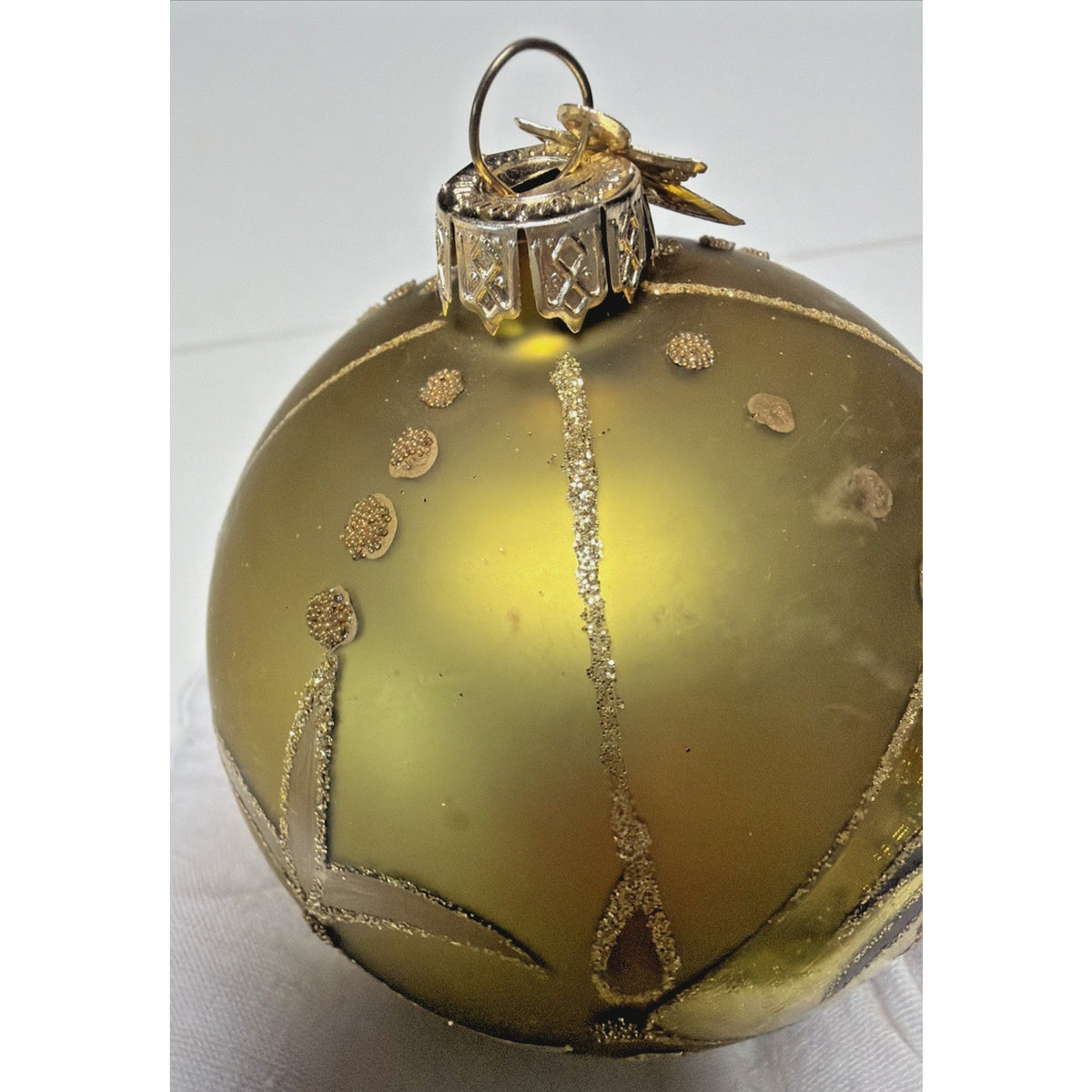 William Sullivan Collection WC Poland Mercury Glass Pineapple Green Ornament