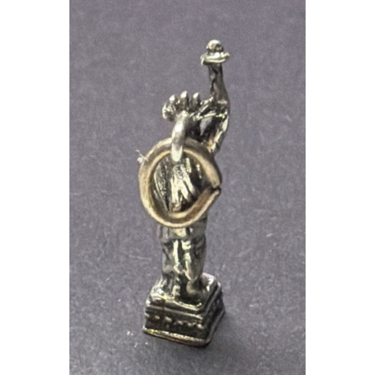 Vintage 925 Sterling Silver Statue of Liberty Charm Pendant NYC Souvenir