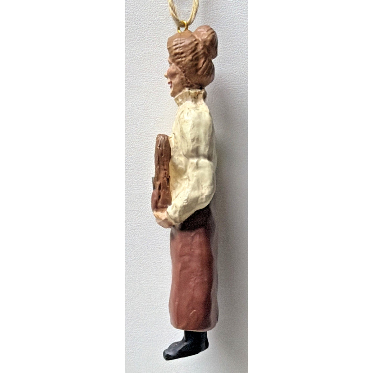 Folk Art Kurt S Adler Teacher Chalk Board Figurine Apple Christmas Ornament