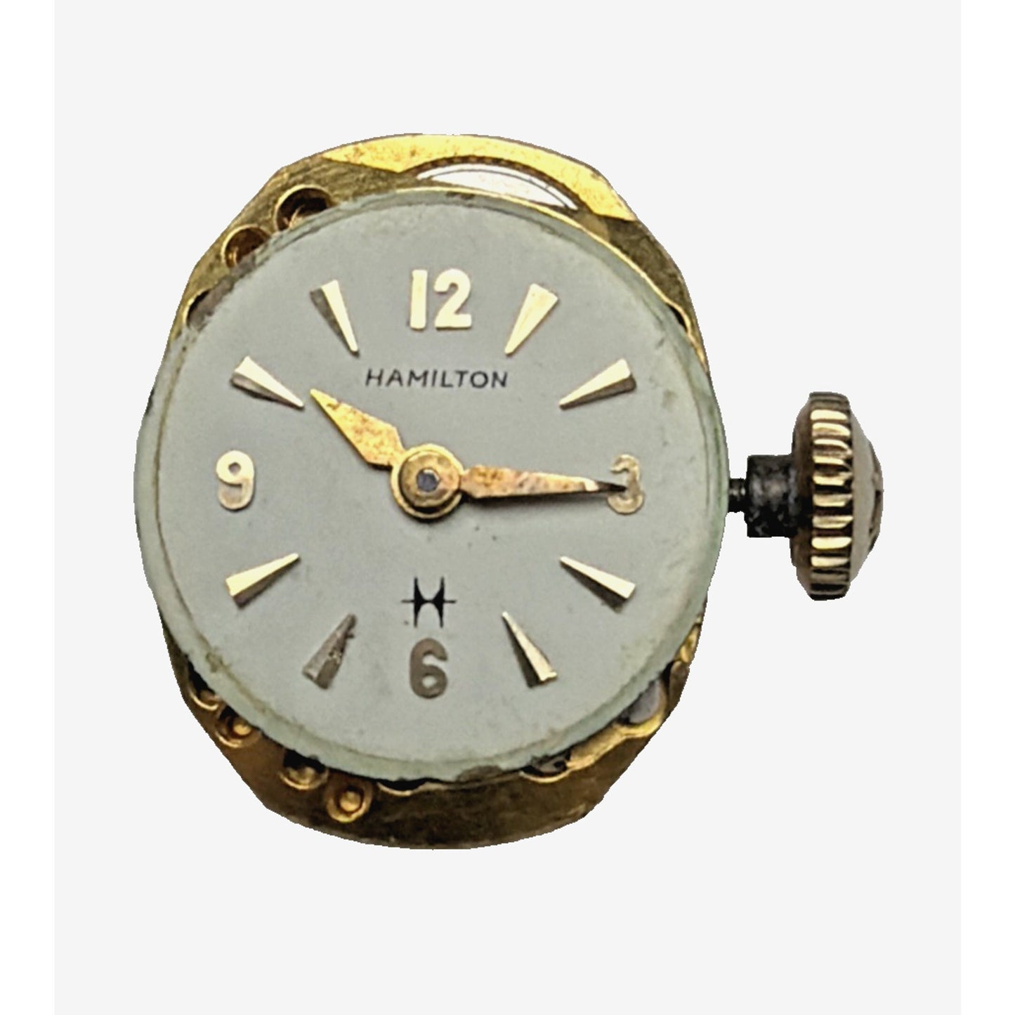 Vtg Hamilton 17 Jewel 14k Yellow Gold Wrist Watch Stretch Band Speidel USA Works