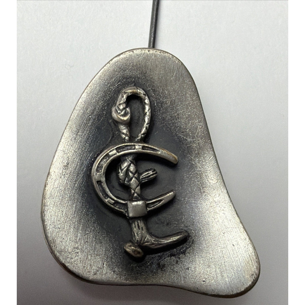 Modernist Healing Hope Horseshoe Snake Recovery Lapel Pin Tie Tack