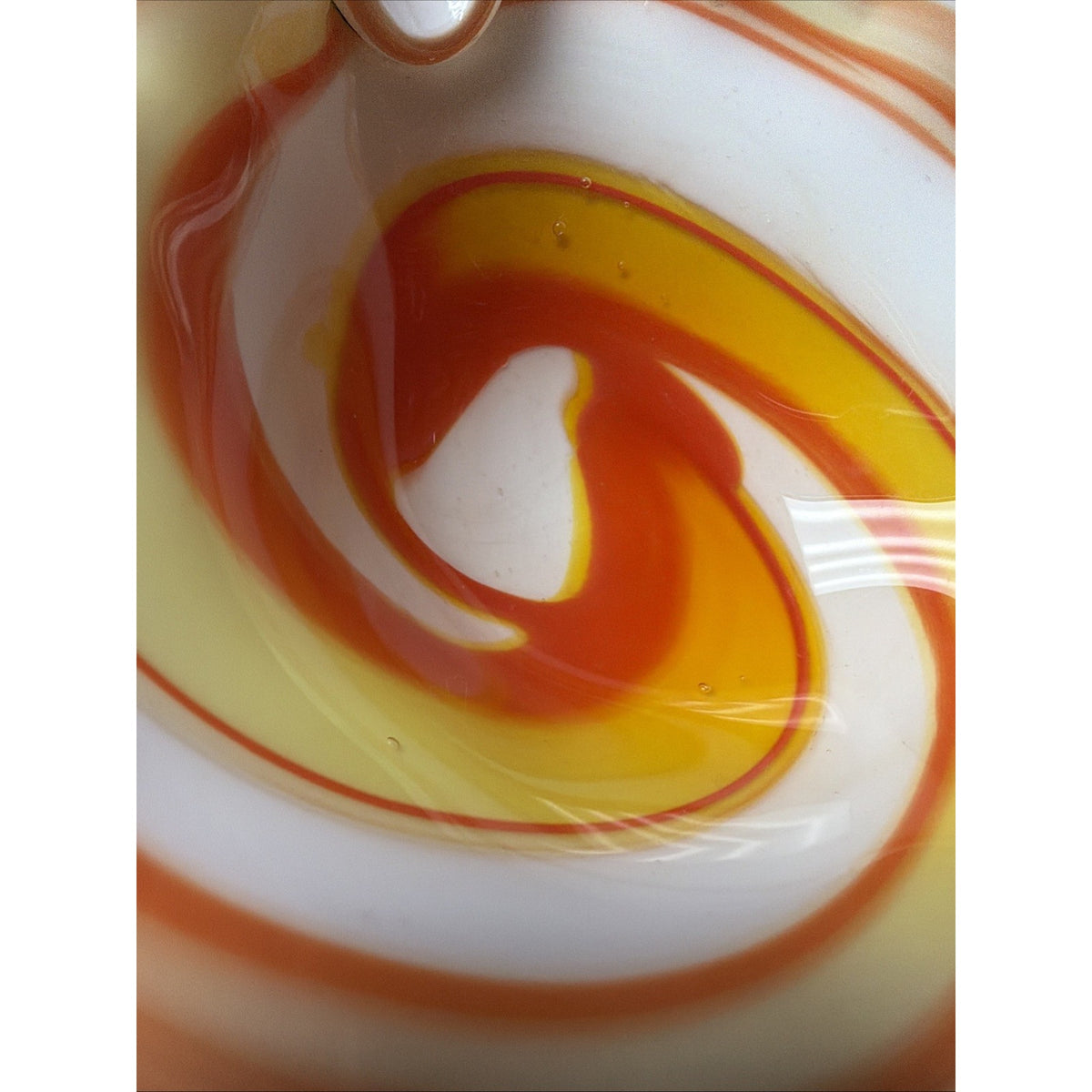 MCM Murano Art Glass Bowl Ashtray Abstract Freeform Cased Sommerso