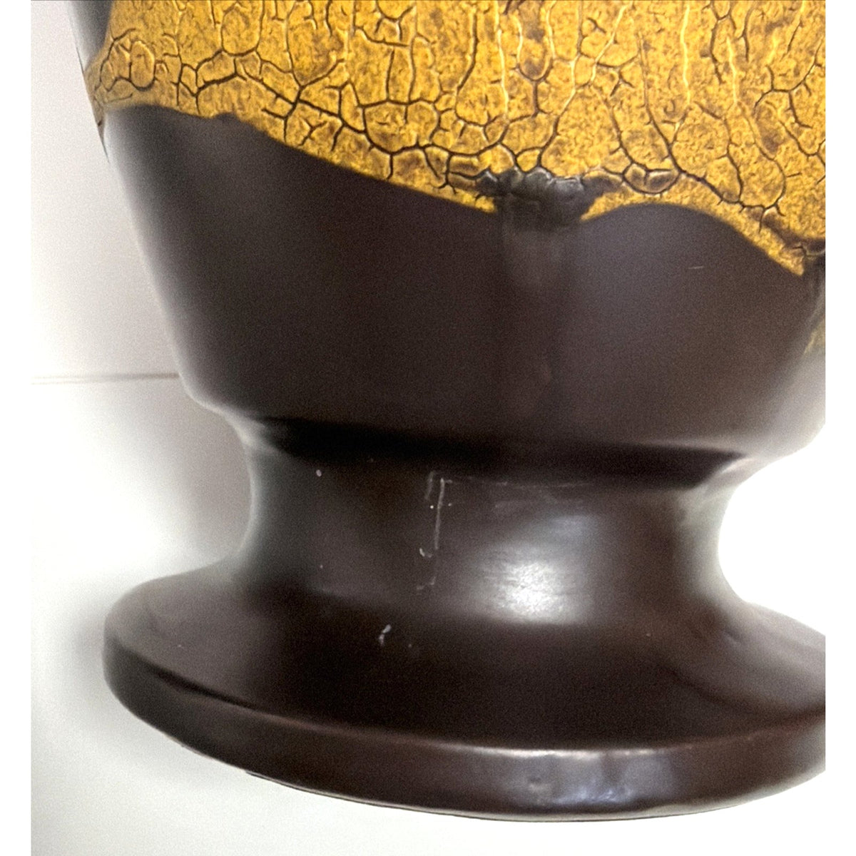 MCM Royal Haeger Art Pottery Craftsman Earth Wrap Glaze Large Vase Craftsman
