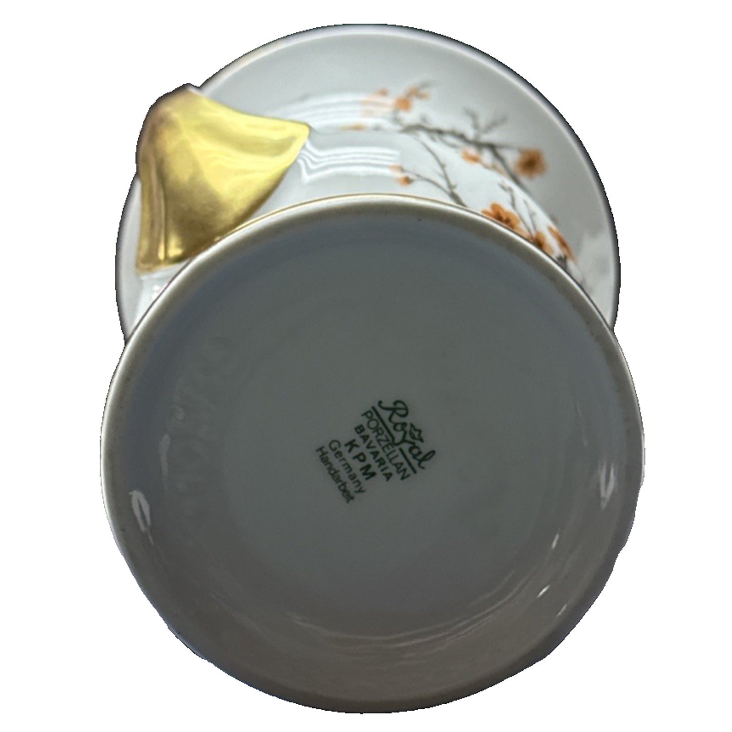 KPM Handarbeit Royal Porzellan Bavaria Trophy Vase Chinoiserie Asian Butterfly