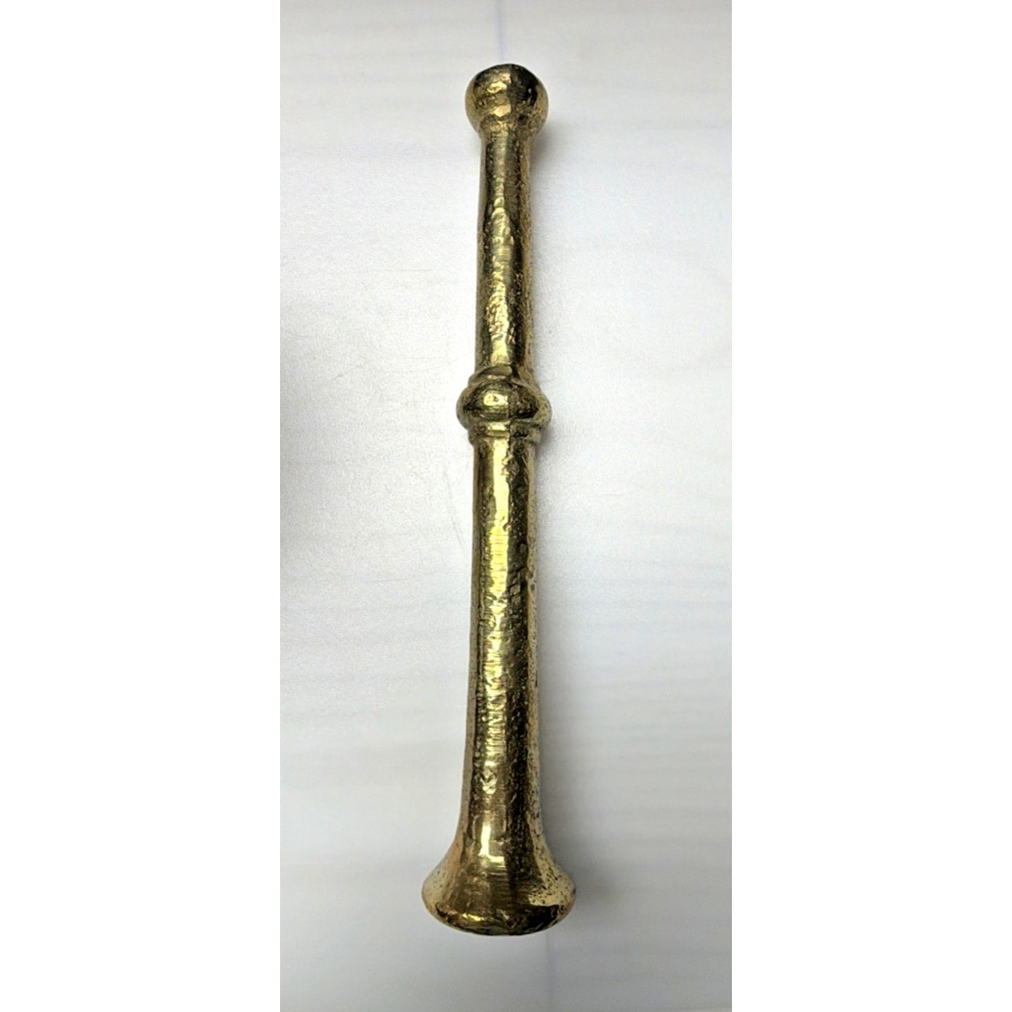 Old Brass Bronze Colored Pestle Mortar Footed Apothecary Pharmacy As Is Read