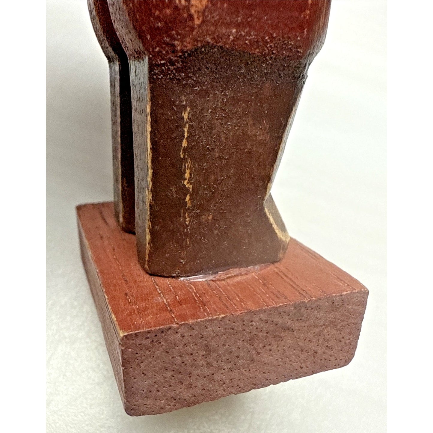 Vintage MeraVic Christmas Wood Carved Santa Claus Painted Jointed Read