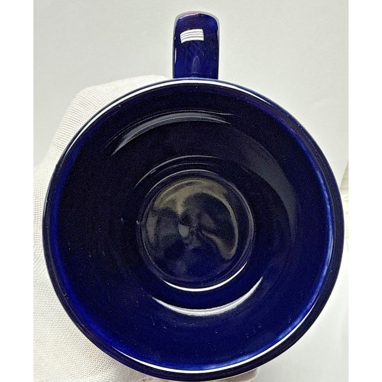 Vintage Farm Progress Show 1990 Mug Cobalt Blue English Ironstone Tableware
