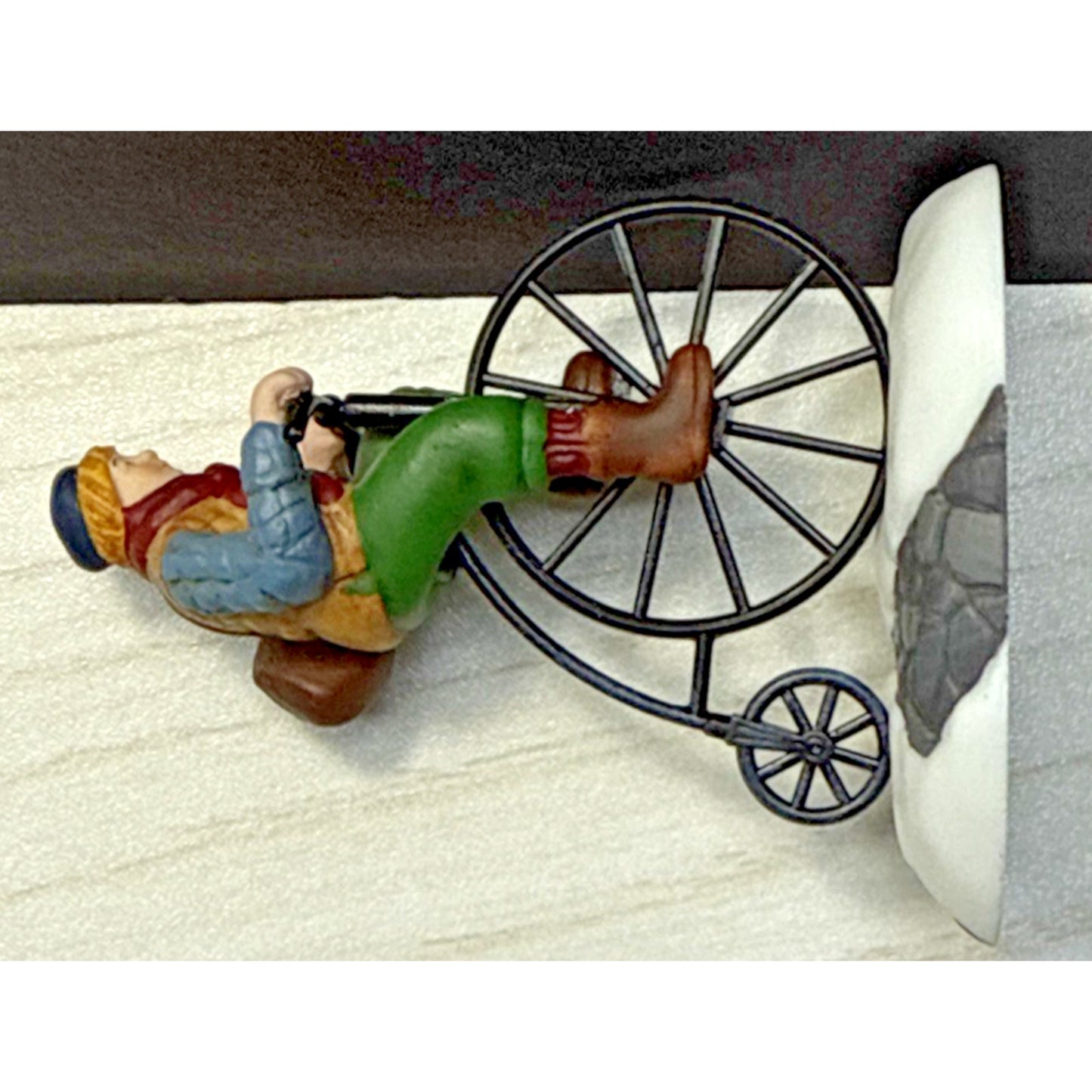 Vintage Dept 56 New England Village Series Pennyfarthing Pedaling No Box