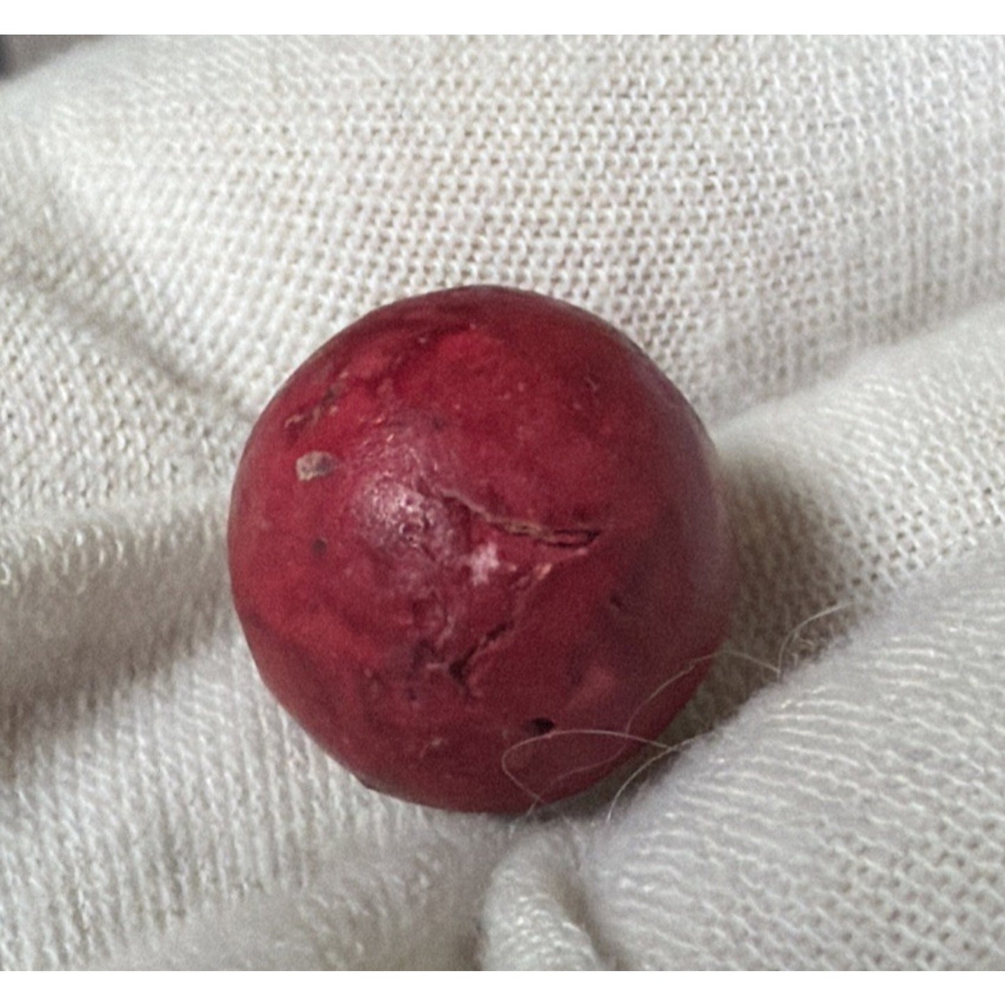 Antique Lot of 4 Clay Marbles As Is Yellow Brown Red