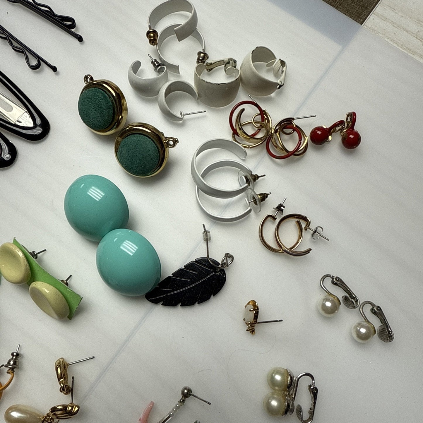 Vintage Modern Junk Jewelry Lot Craft Art Damage Craft Art Wearable As-Is 2#