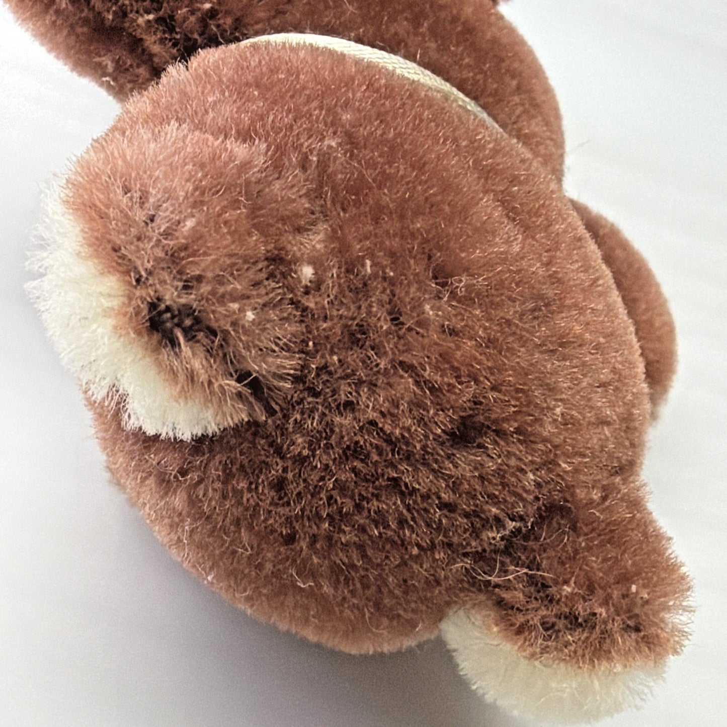 Old Teddy Bear Mohair Wool Mini 4" Shanghai Dolls Factory Two Tone As Is