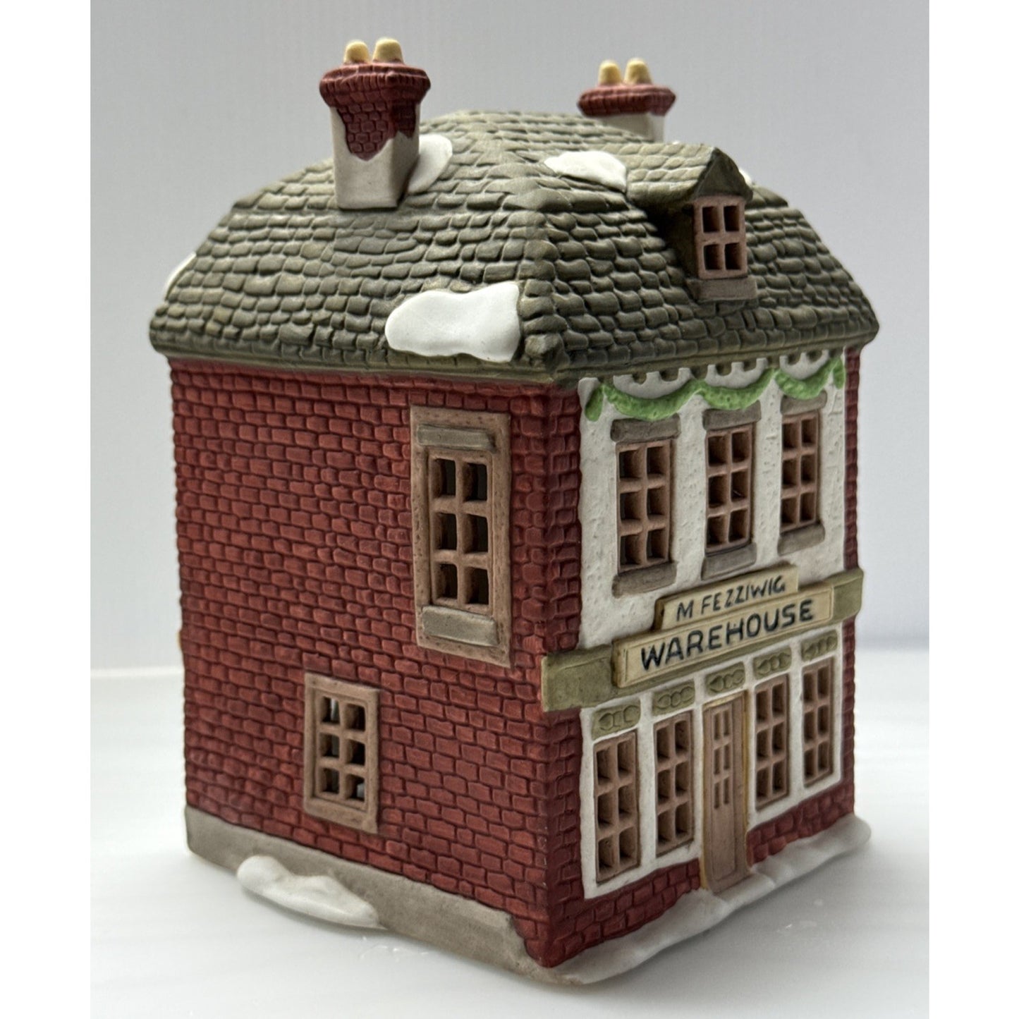 Vintage Dept 56 Dickens Village Series A Christmas Carol Fezziwig Warehouse Read