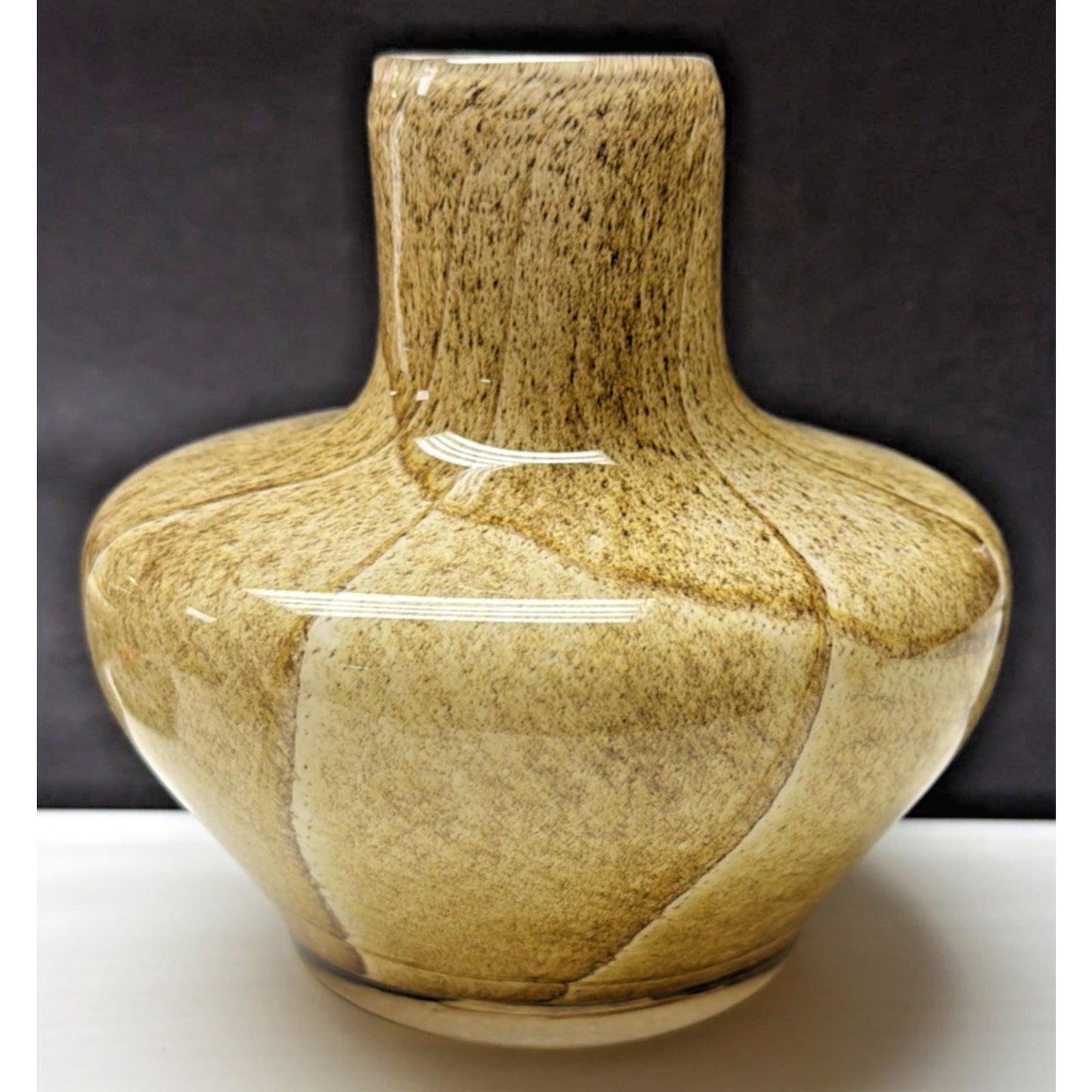 Fenton International Art Glass Sand Stone Vase 91023
