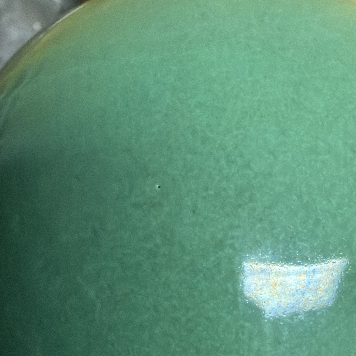 MCM Haeger Pottery Orb Spherical Ball Planter Vase As Is Green