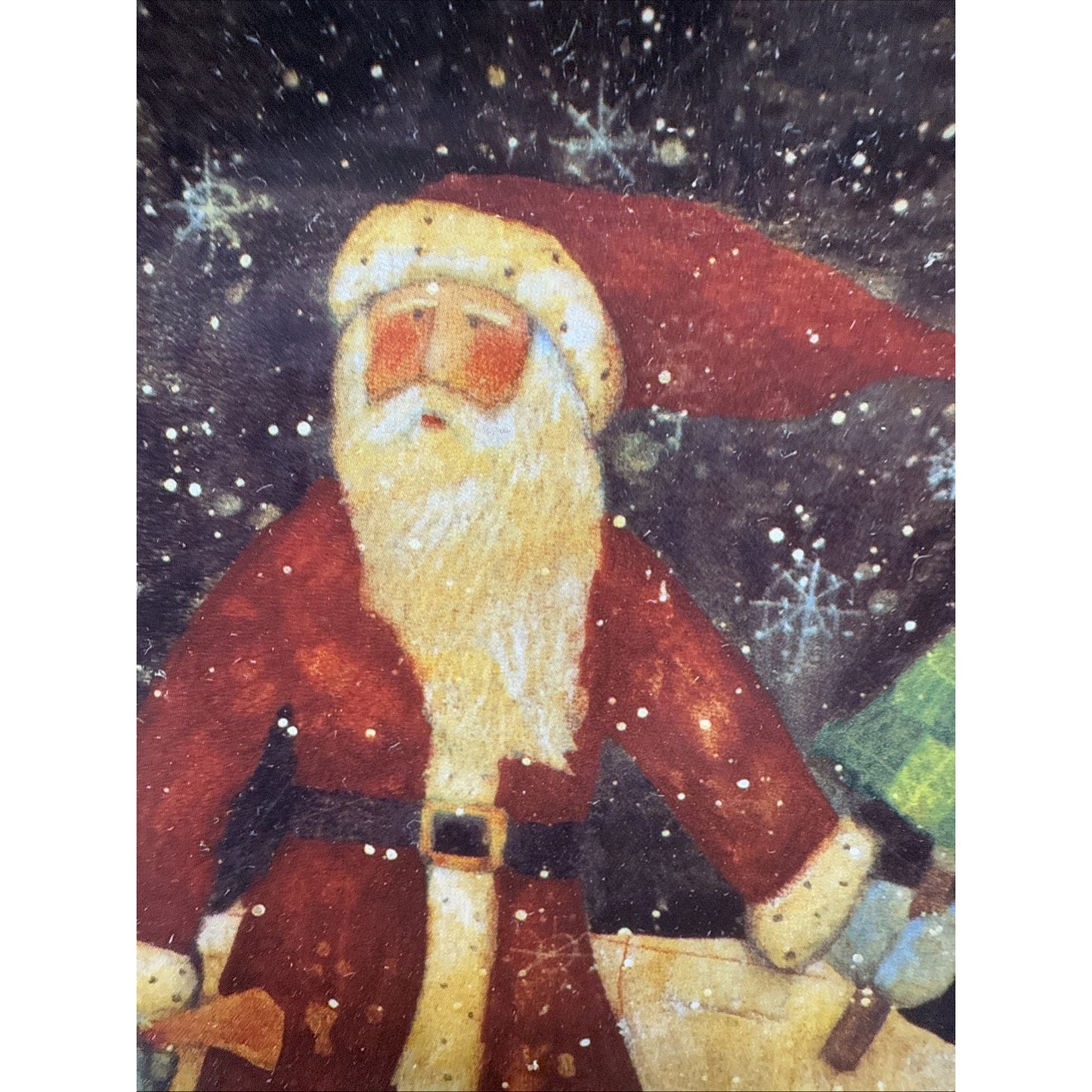 Vtg Lot of 4 Susan Winget Old World Santa Father Christmas Dessert Plate 8" Box