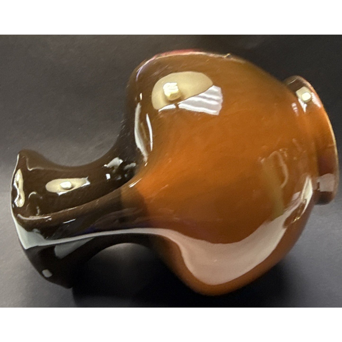 Old Redwood Pottery Glazed Colonial Amphora Vase Double Handle As Is