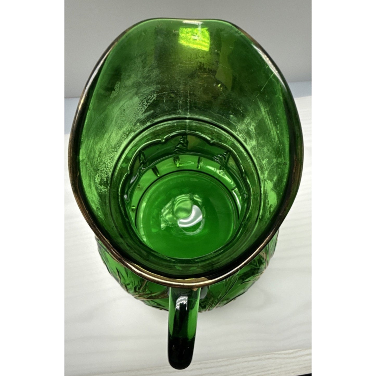 Eapg Lot of 6 Dugan Glass Waving Quill Water Lemonade Set Pitcher Tumbler As Is