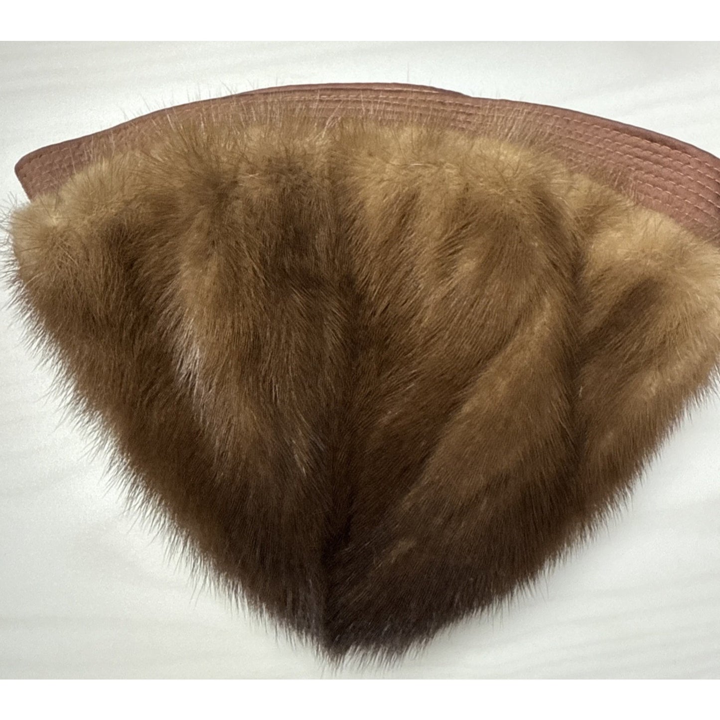 Lot of 2 Fur Hats Precious Furs Marche Brentshire Brown Pillbox As-Is