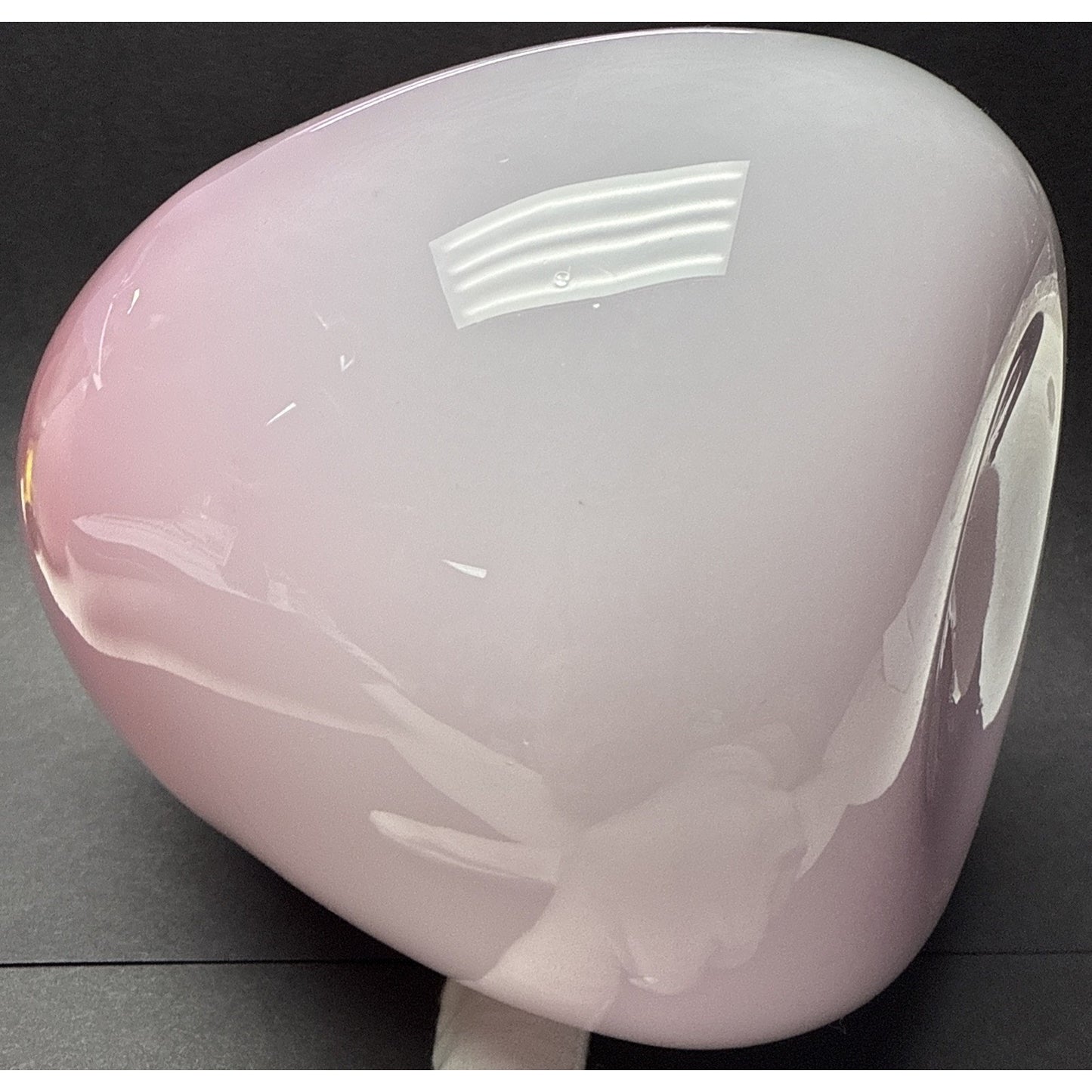 Victorian Stevens Williams Cased Peachblow Vase Crimped Edge Melon